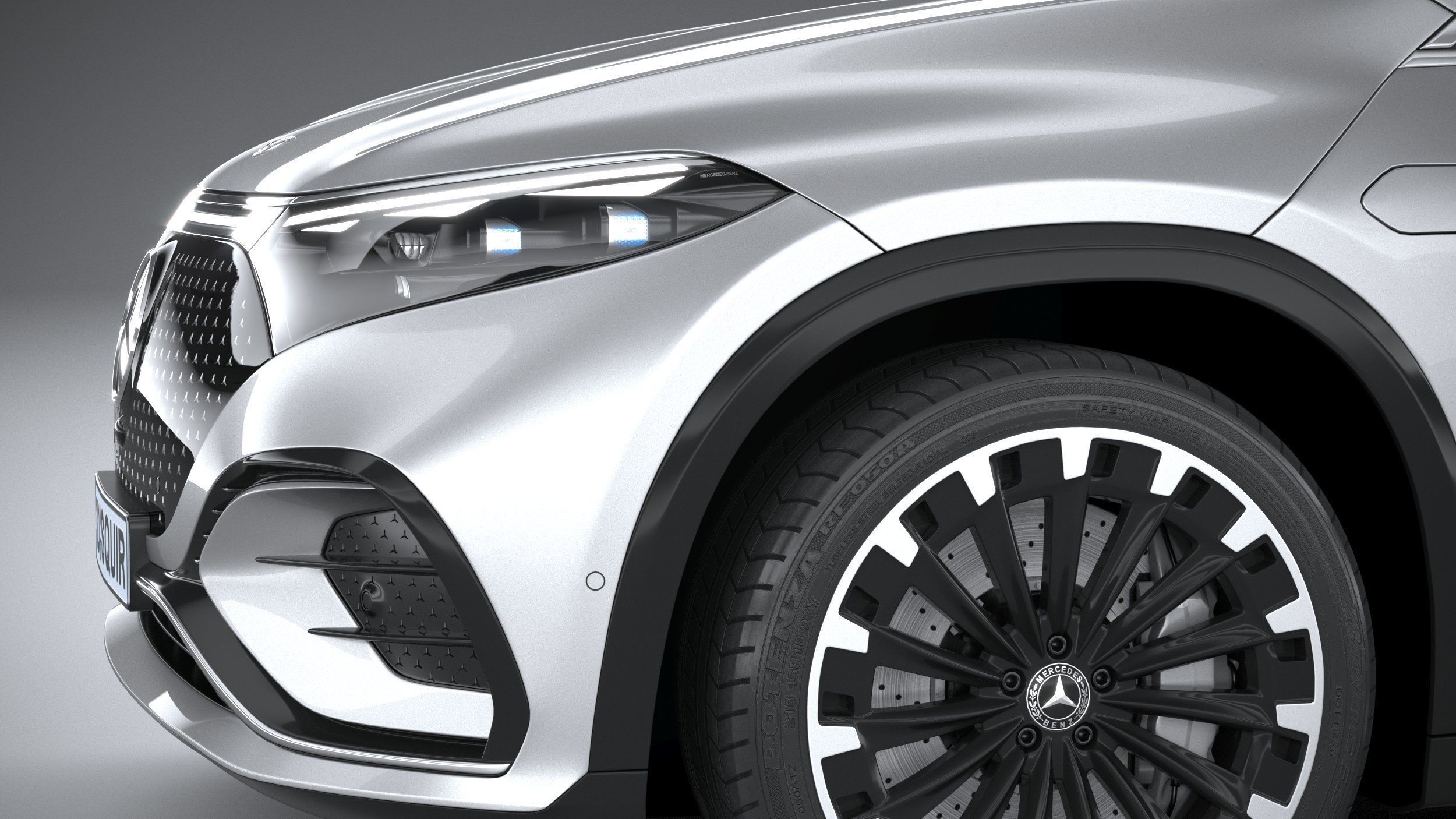 Mercedes-Benz EQS SUV 2023 3D model_3