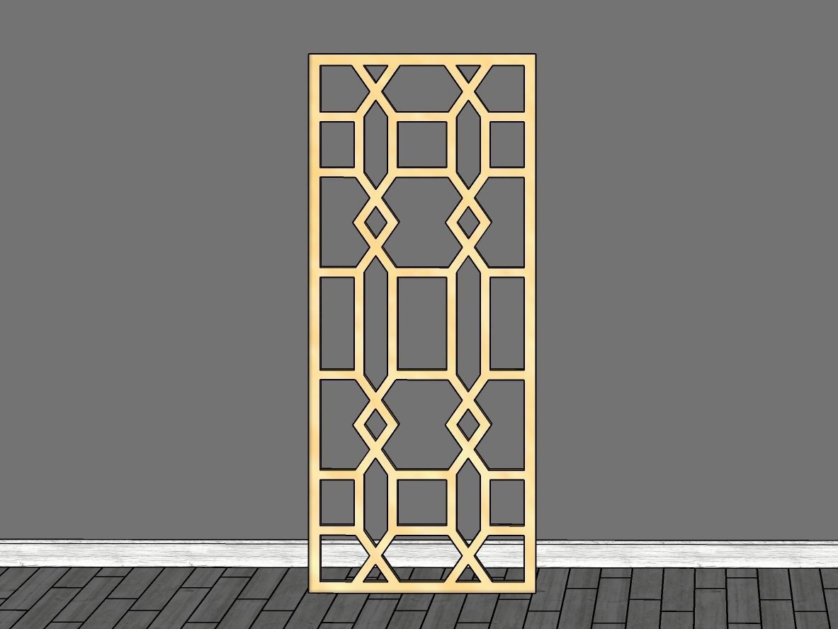 Decorative Panel 7 3D model_4