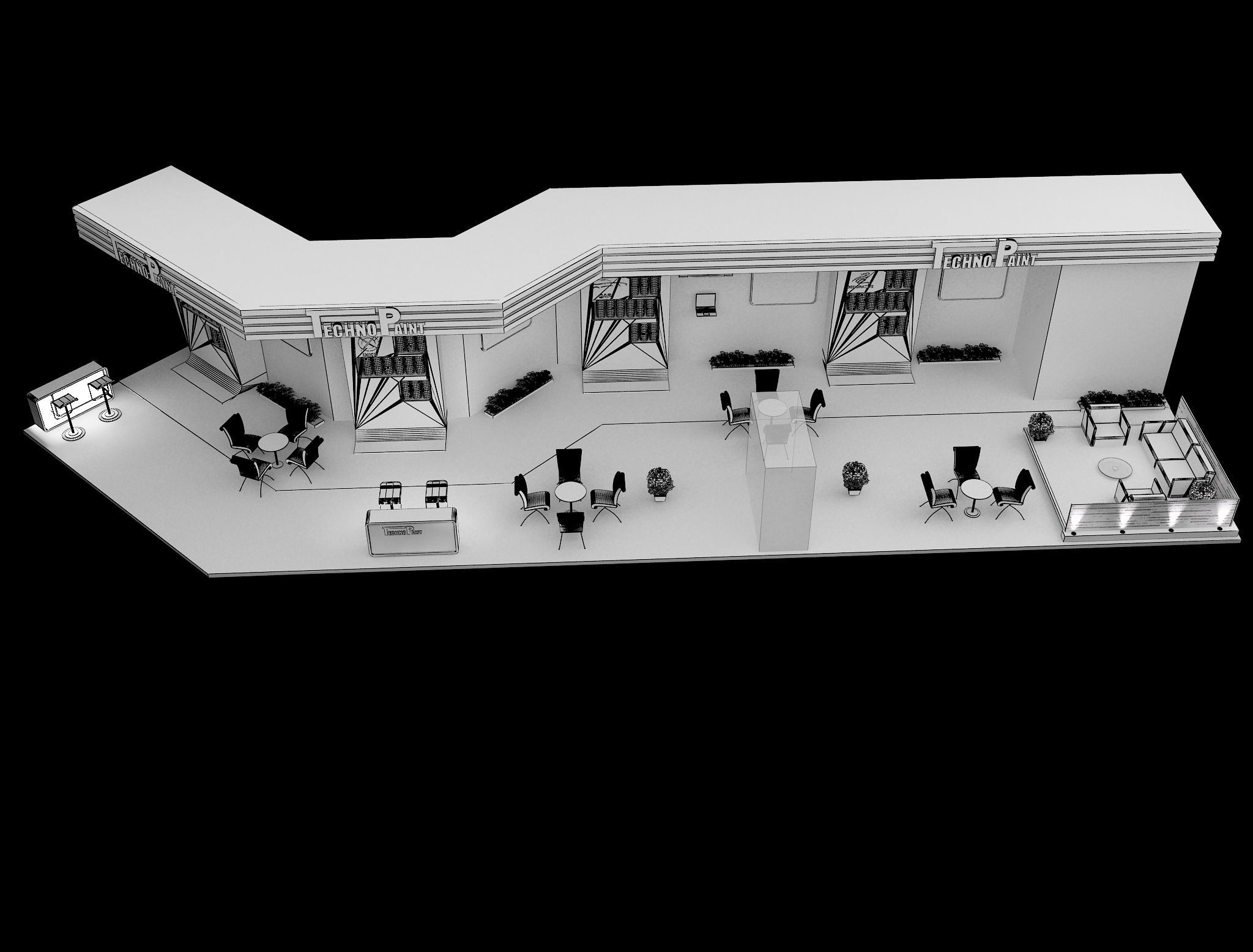  Booth Exhibition Stand a462  3D model_5