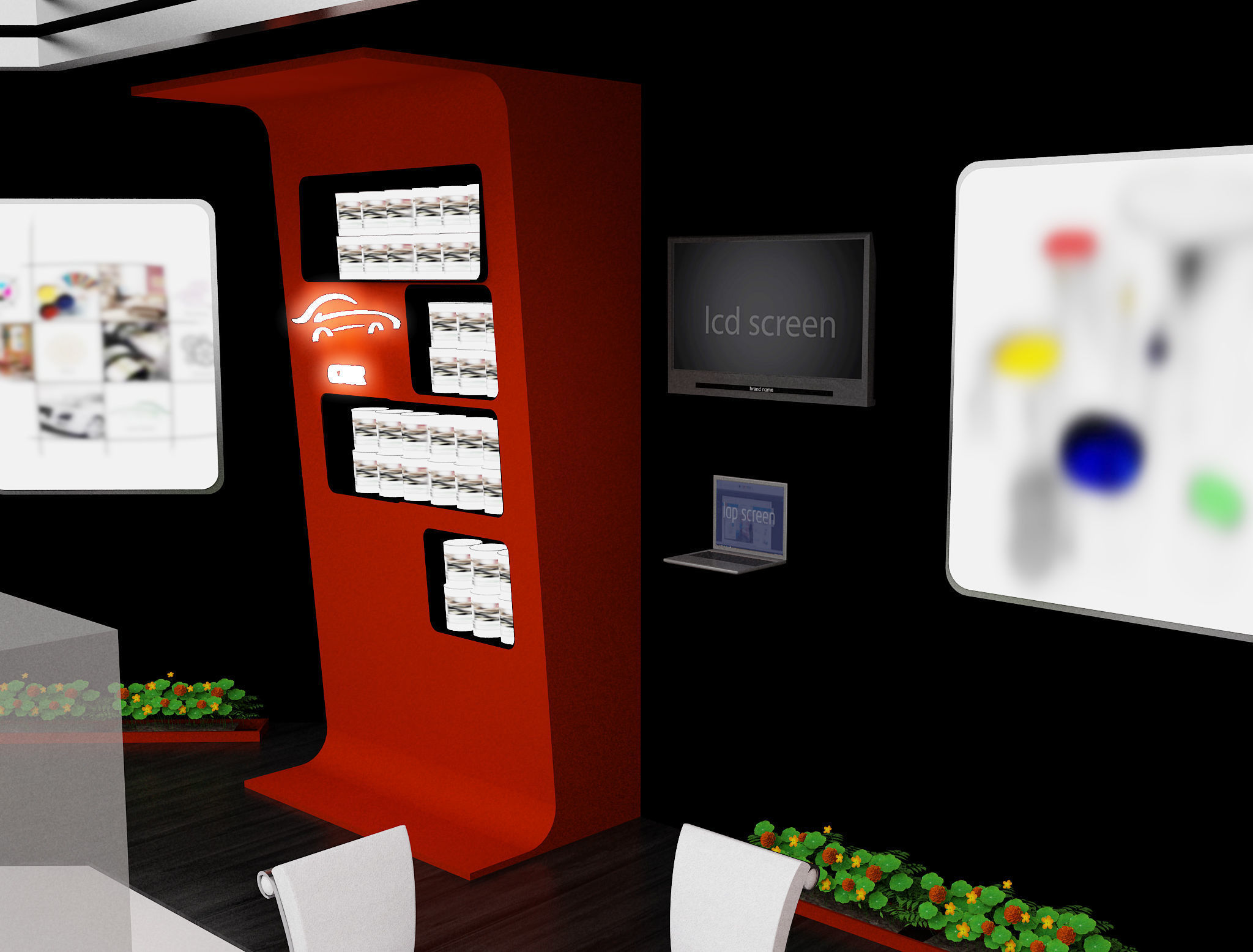  Booth Exhibition Stand a462  3D model_14