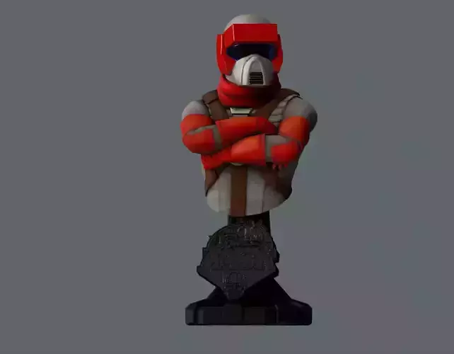 Matt Trakker MASK Leader with Spectrum Bust 3D print model