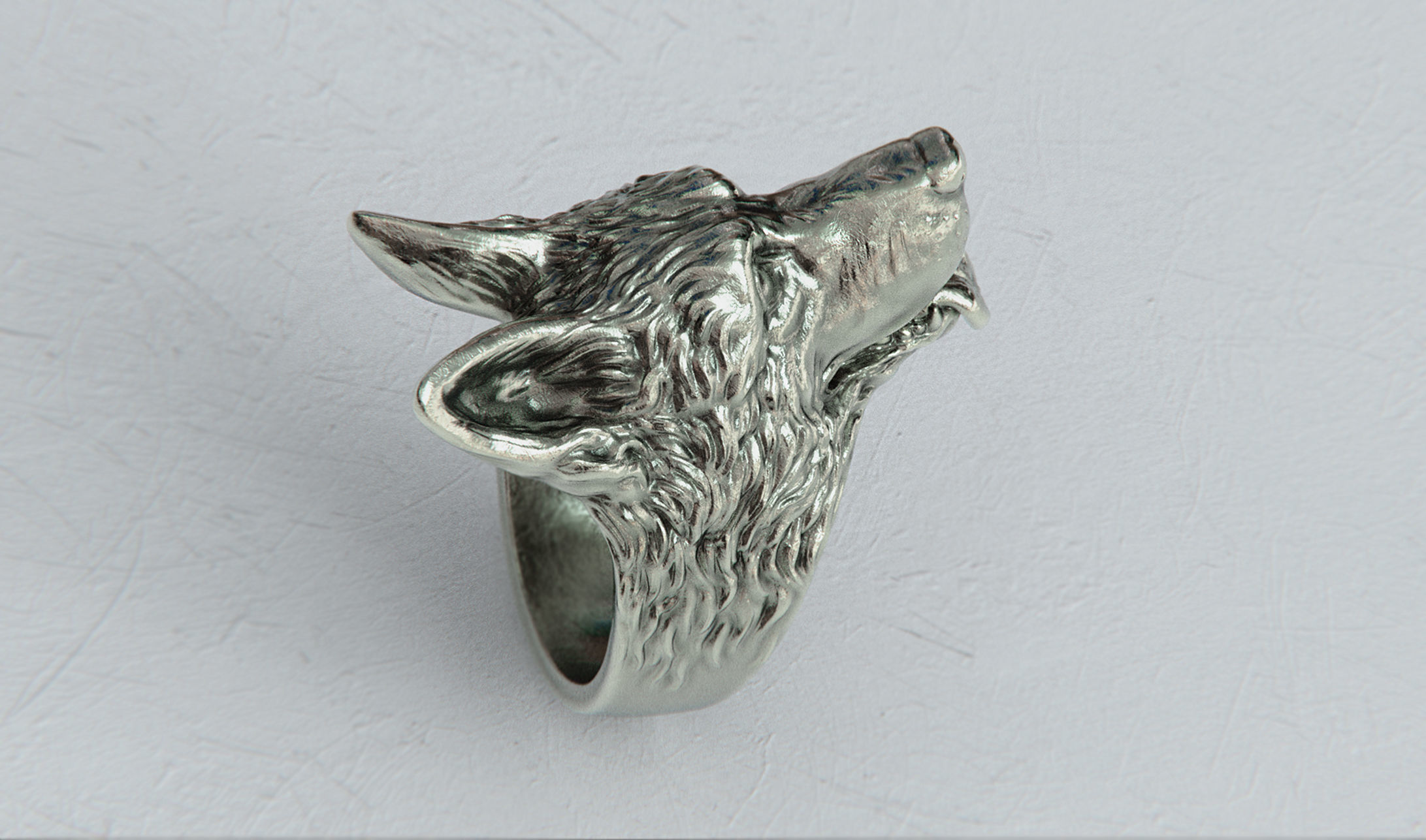 German Shepherd Dog Ring 3D print model_3