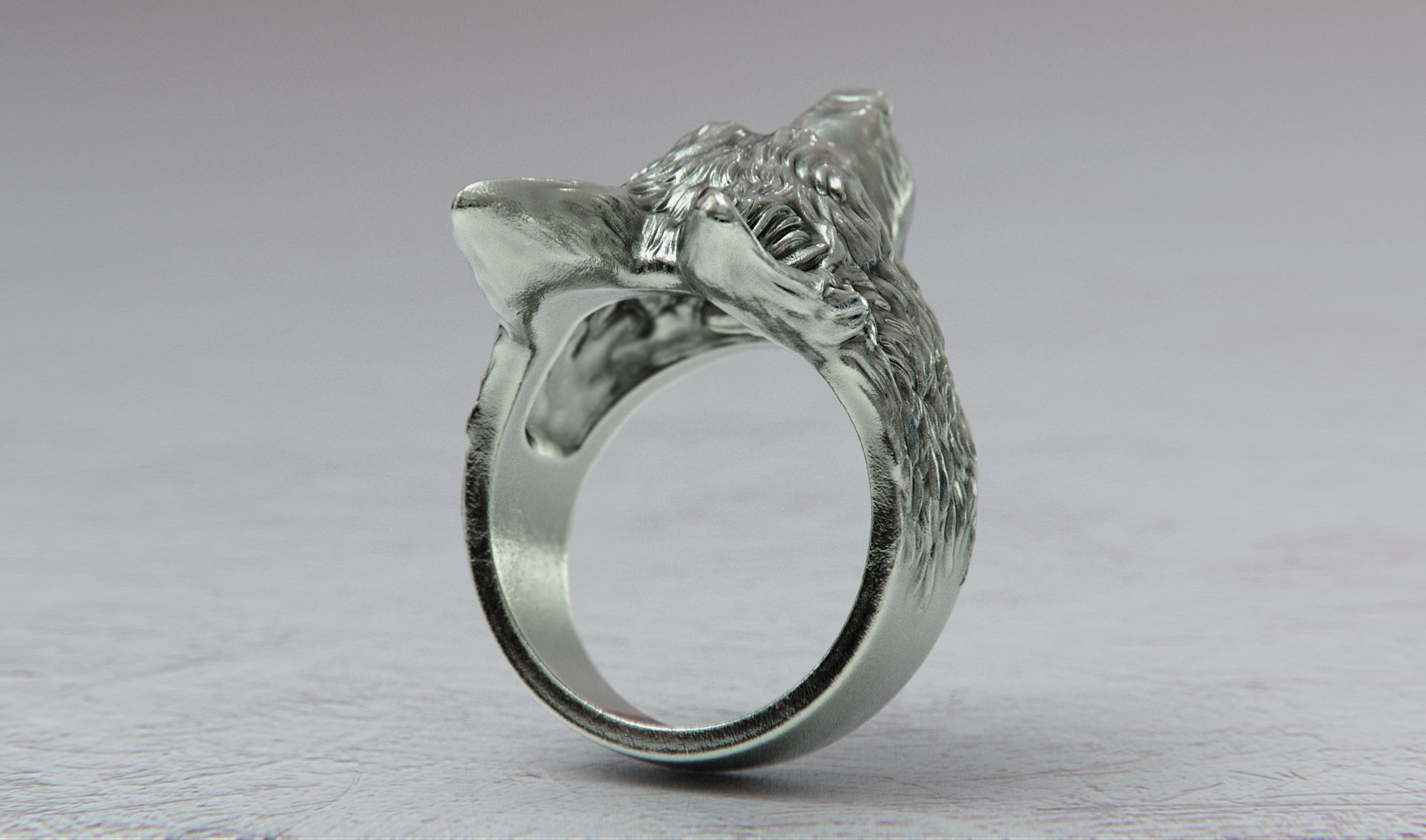 German Shepherd Dog Ring 3D print model_5