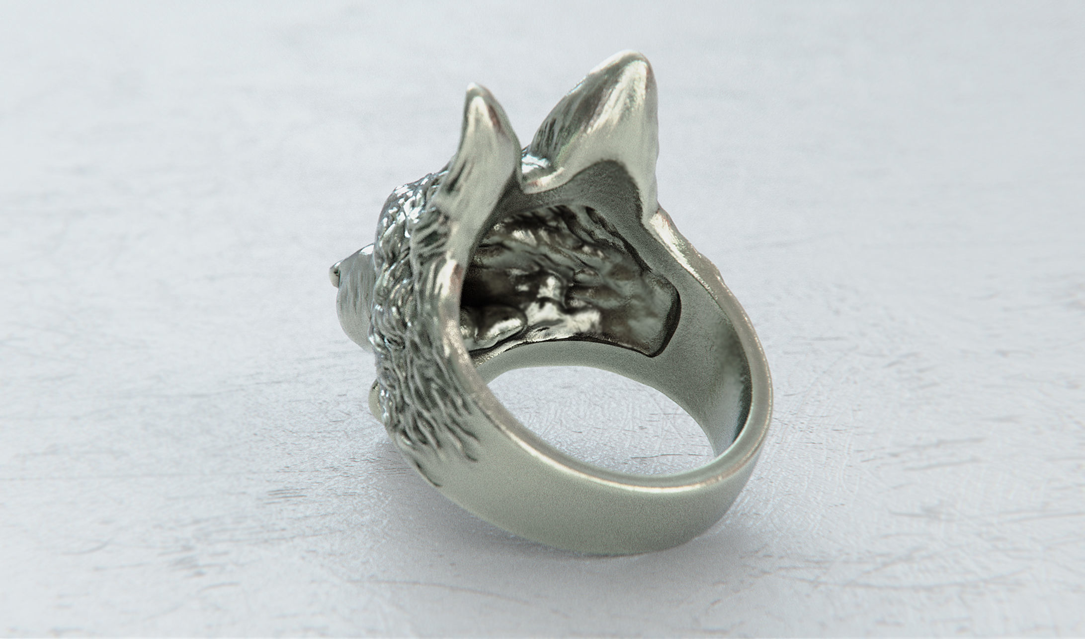 German Shepherd Dog Ring 3D print model_6