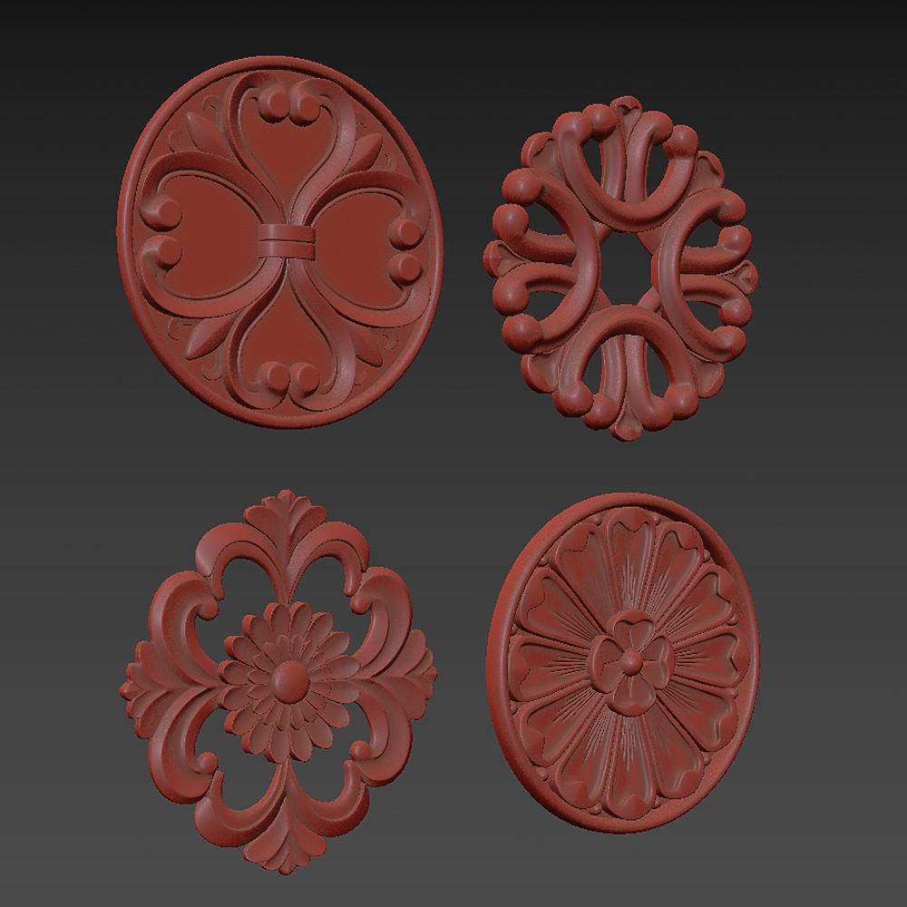 Rosettes 13 3D model_4