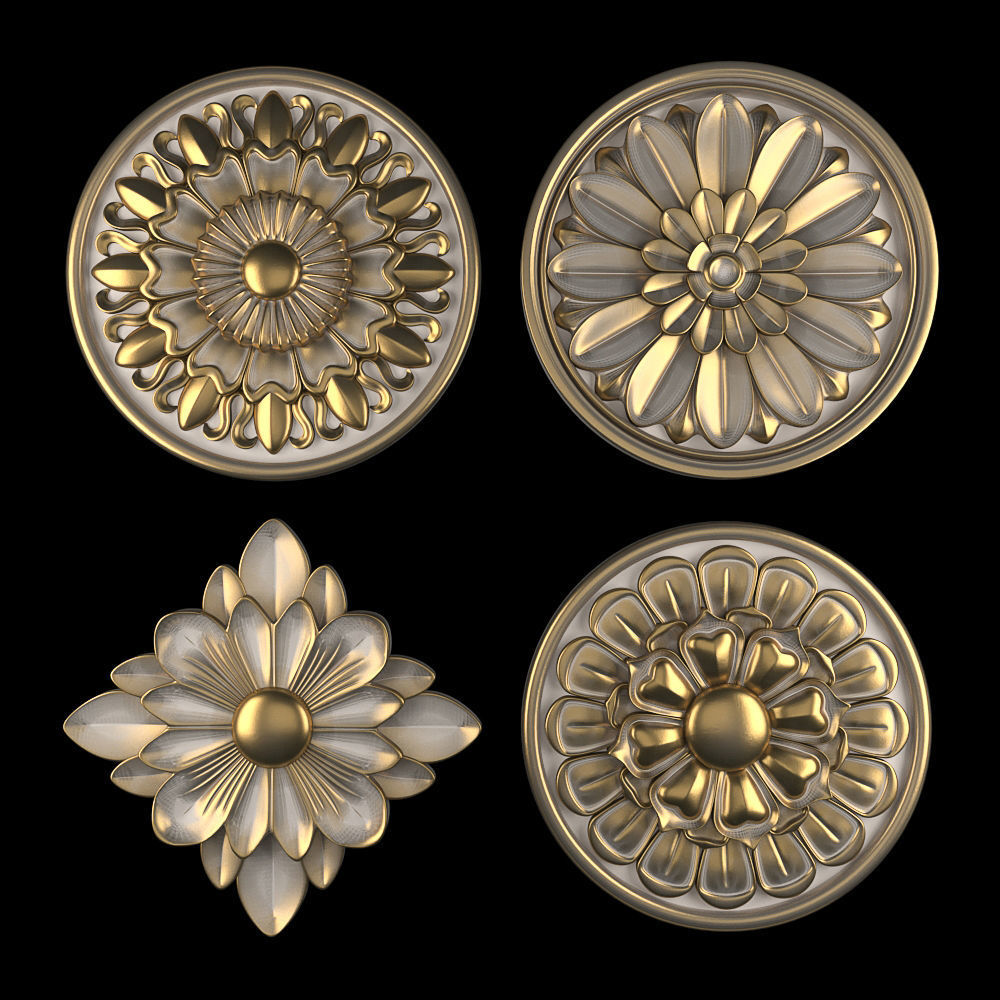 Rosettes 13 3D model_2