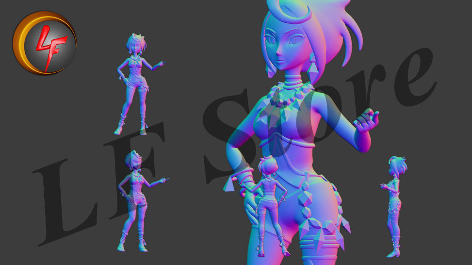 pokemon Olivia 3D model_1