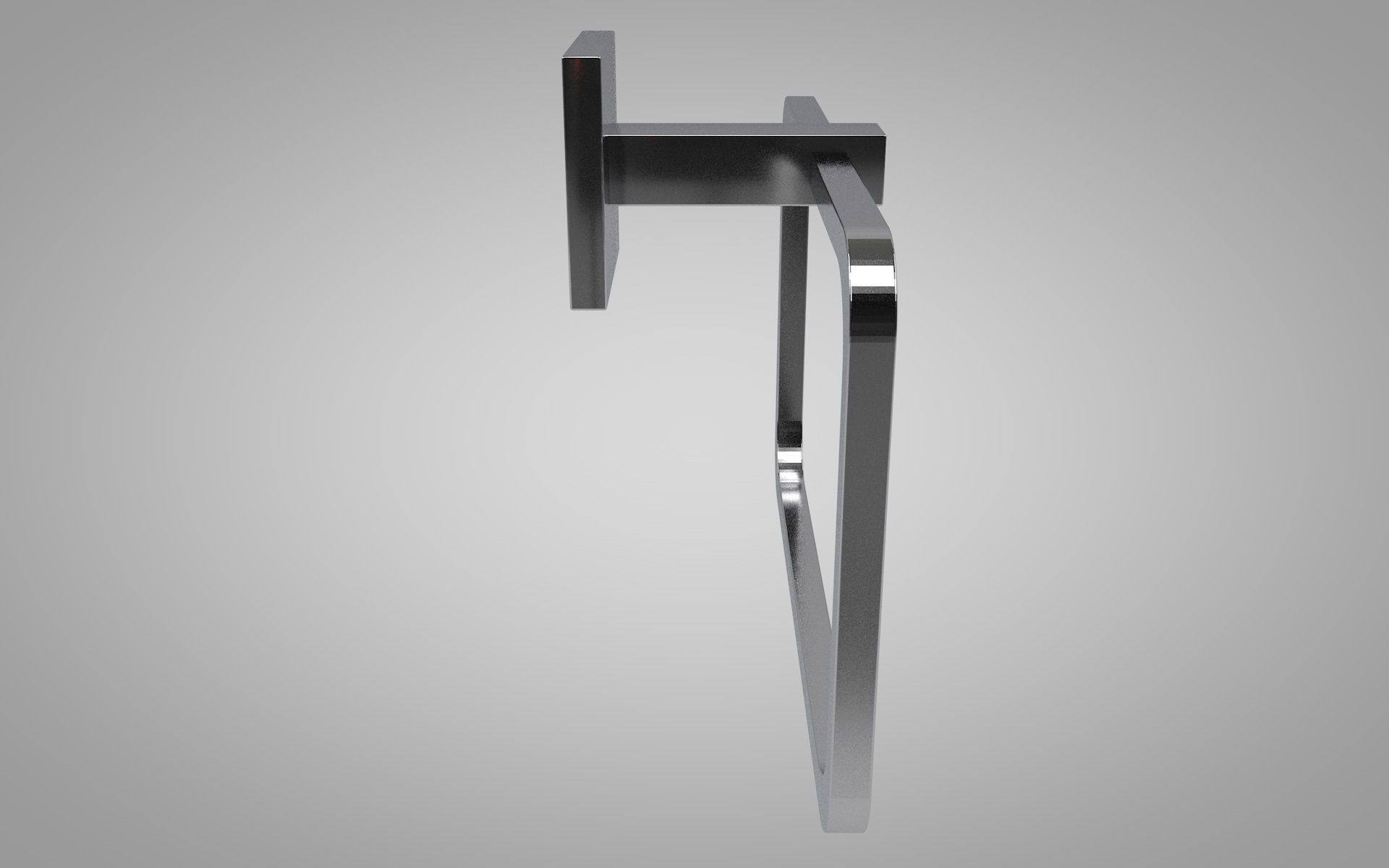 Towel Hanger Free low-poly 3D model_3
