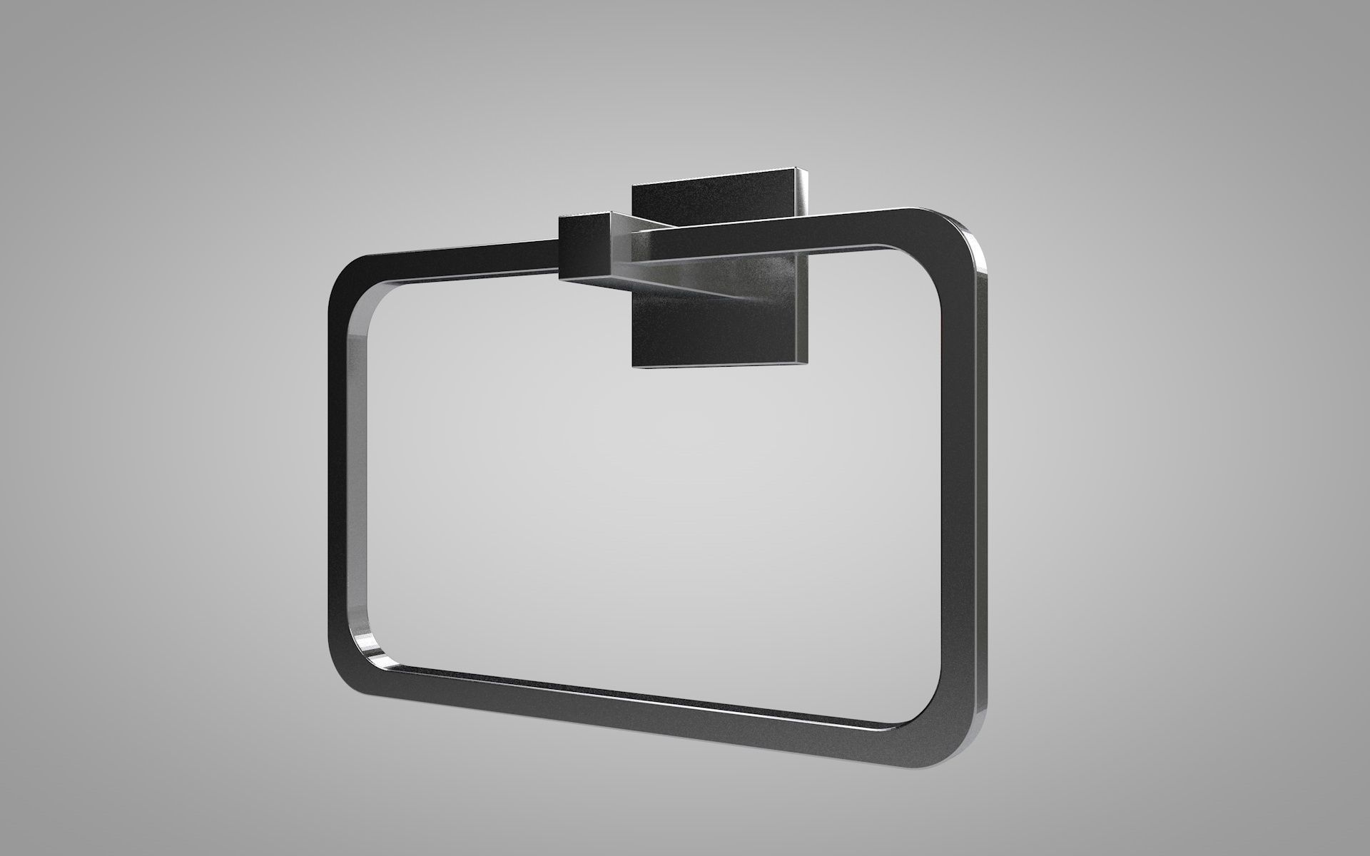 Towel Hanger Free low-poly 3D model_1