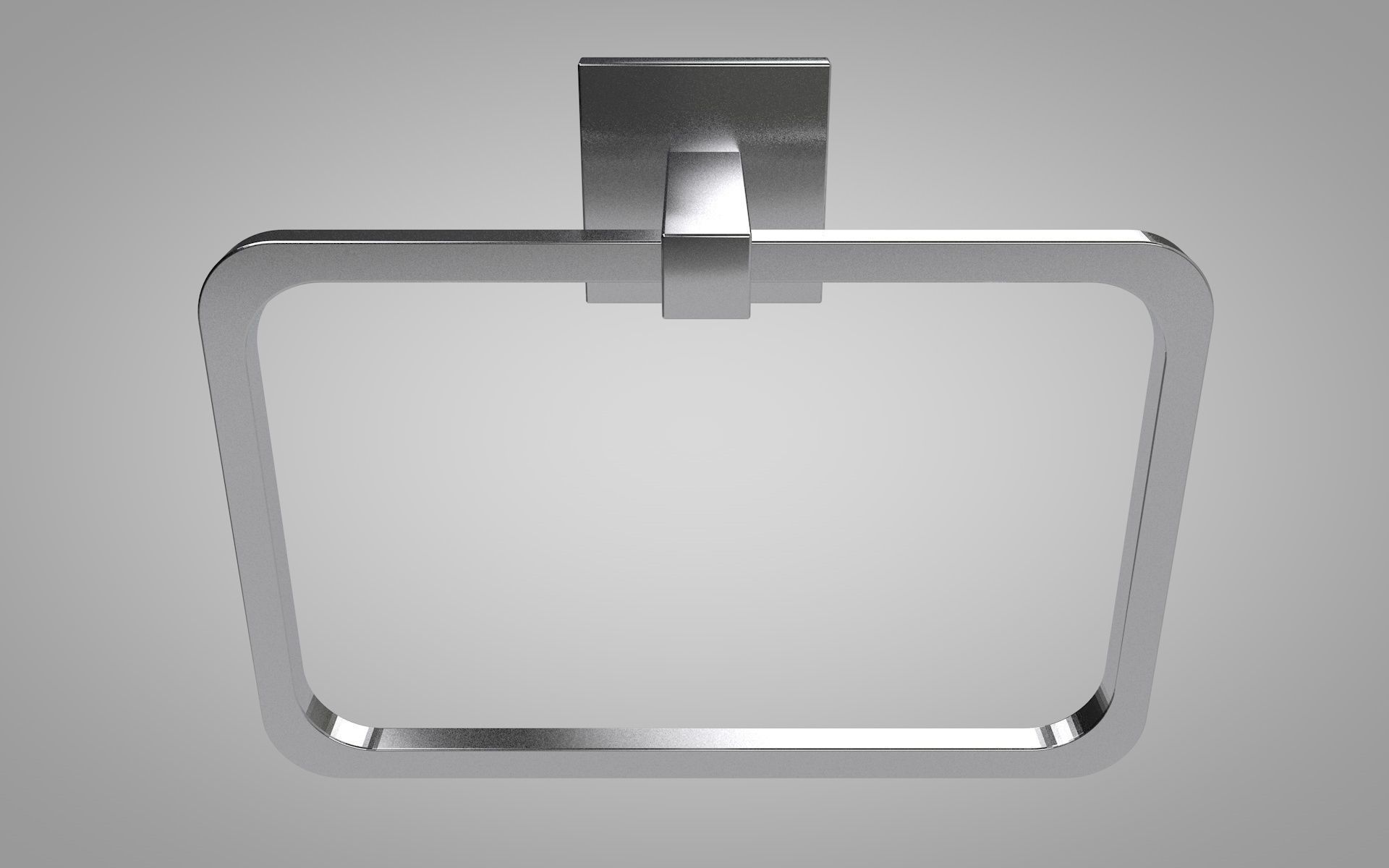 Towel Hanger Free low-poly 3D model_2