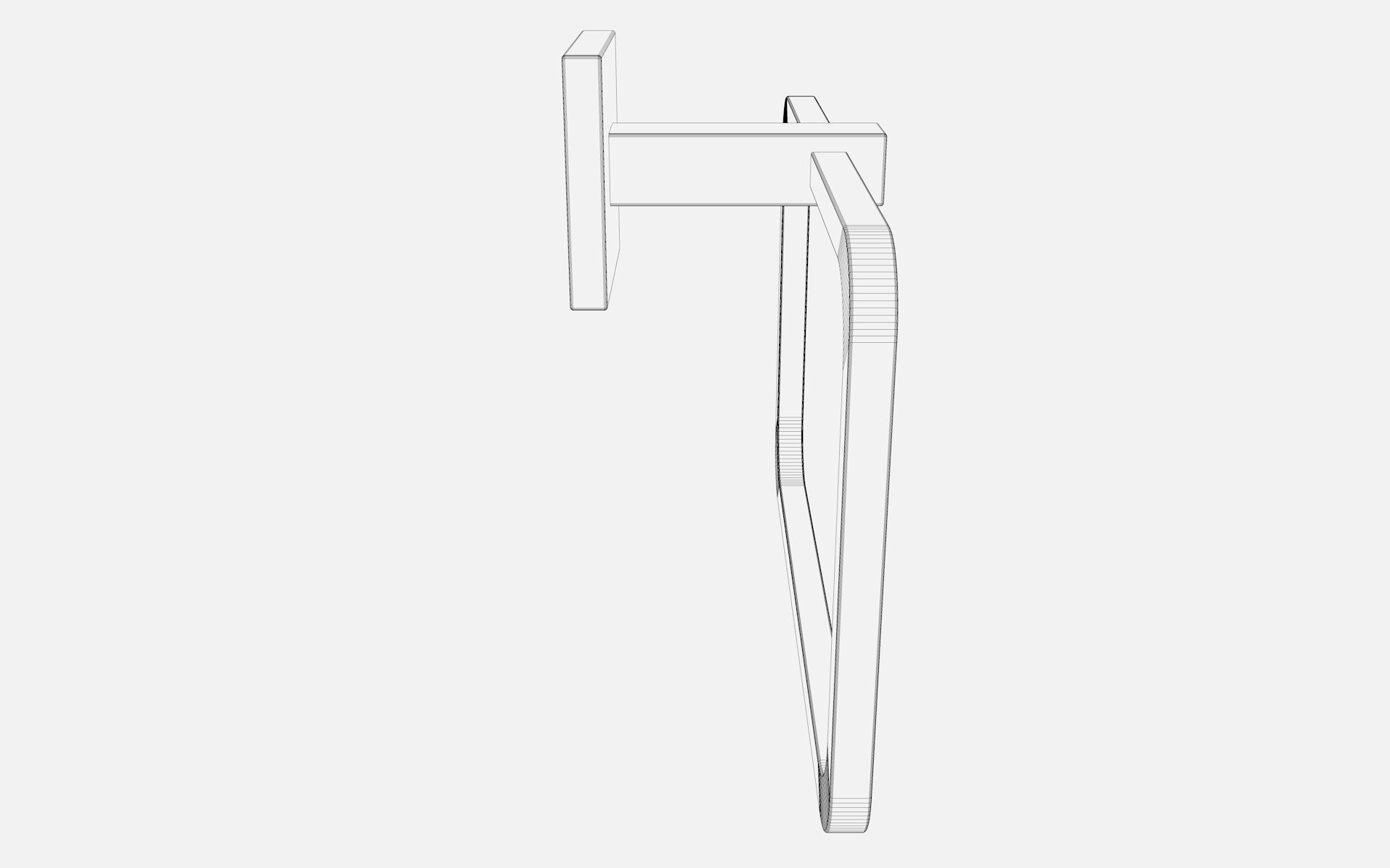 Towel Hanger Free low-poly 3D model_8