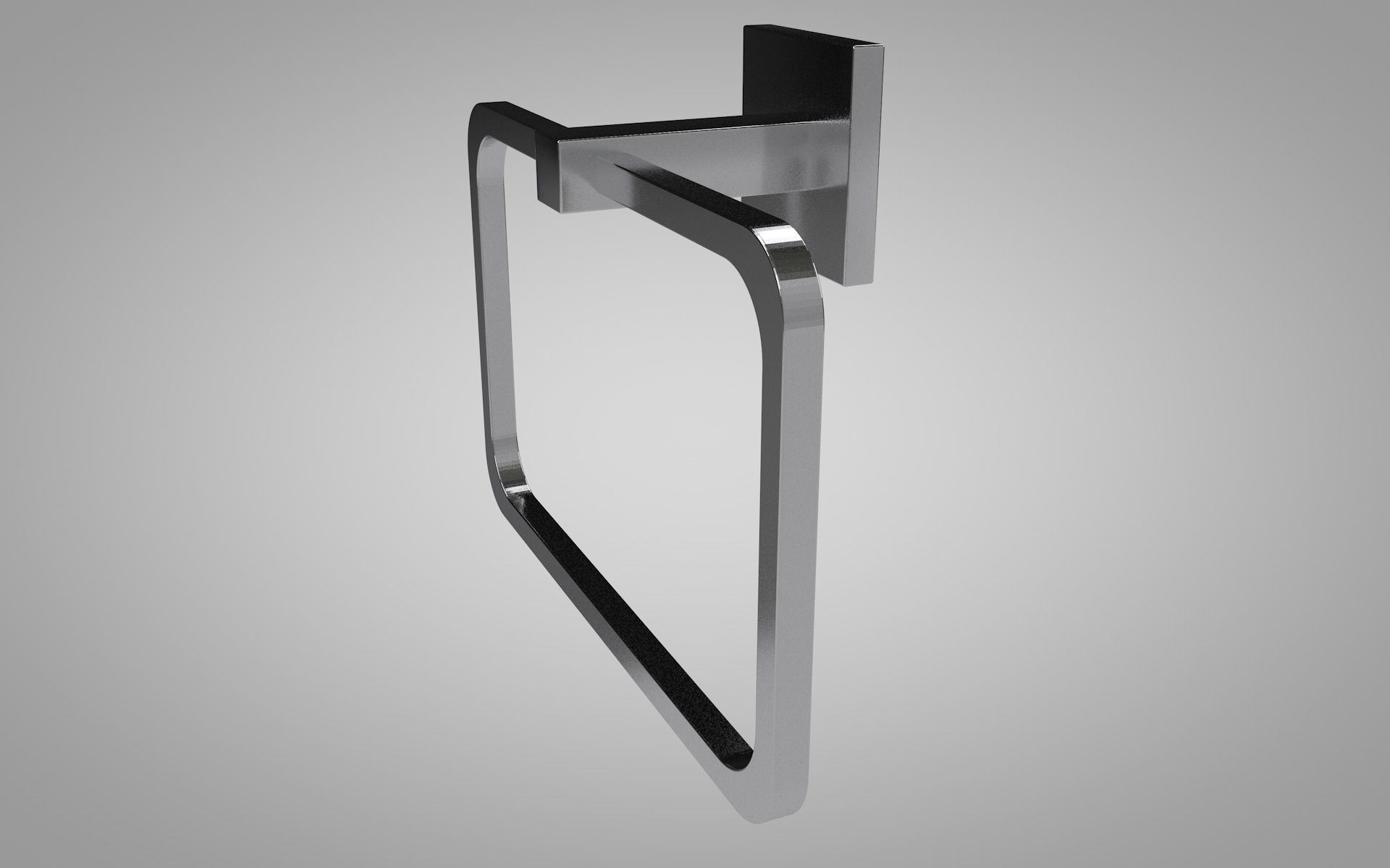 Towel Hanger Free low-poly 3D model_4
