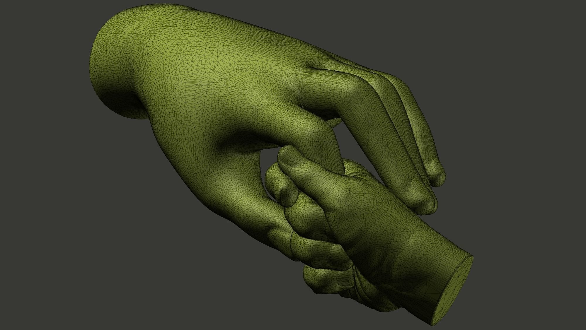 Mother and Baby Hands 3d print model 3D print model_19