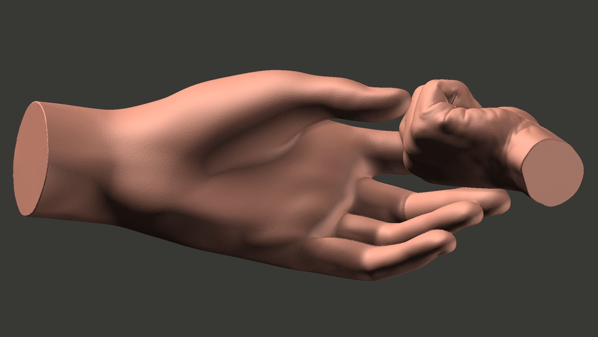 Mother and Baby Hands 3d print model 3D print model_5