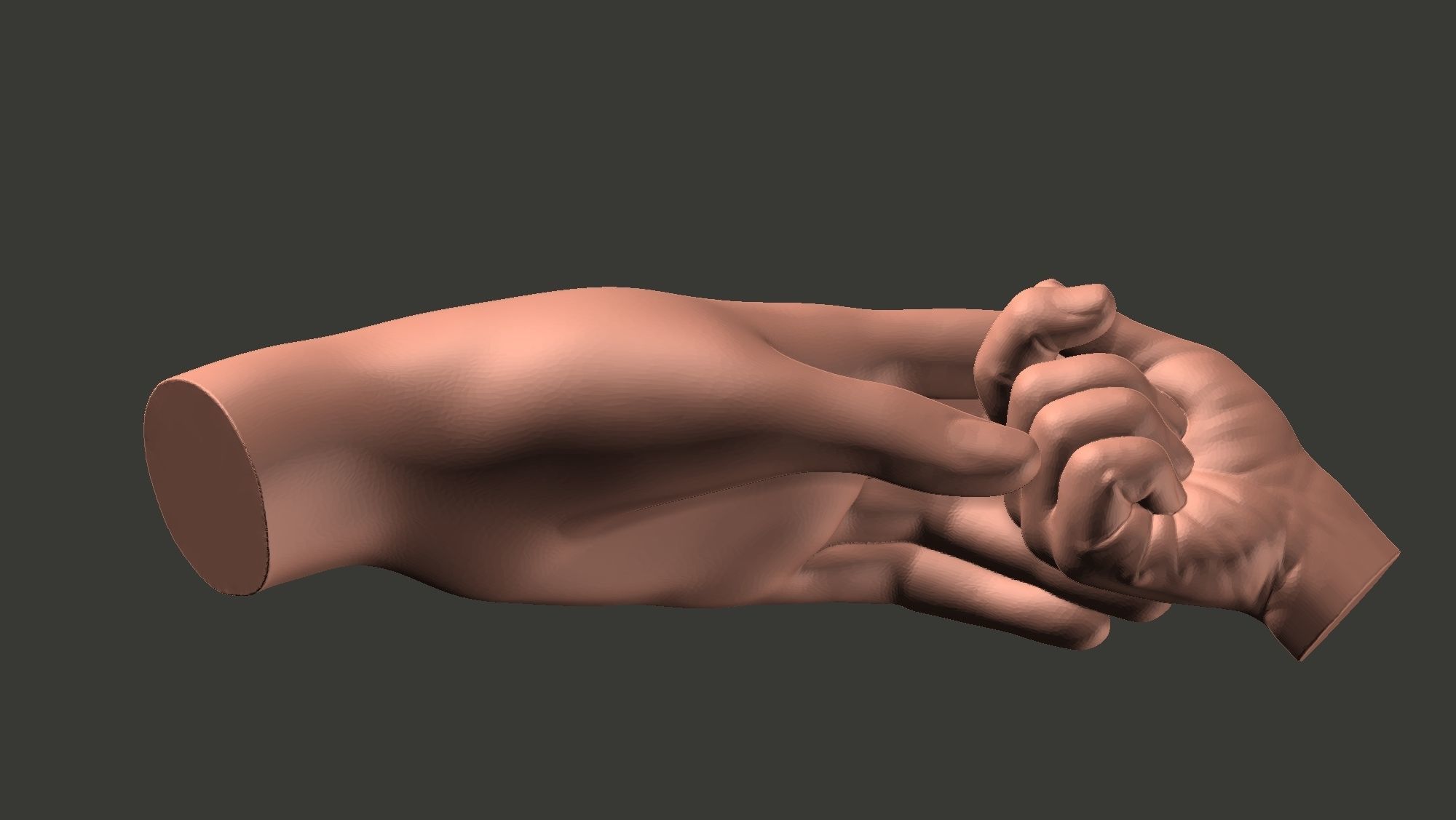 Mother and Baby Hands 3d print model 3D print model_3