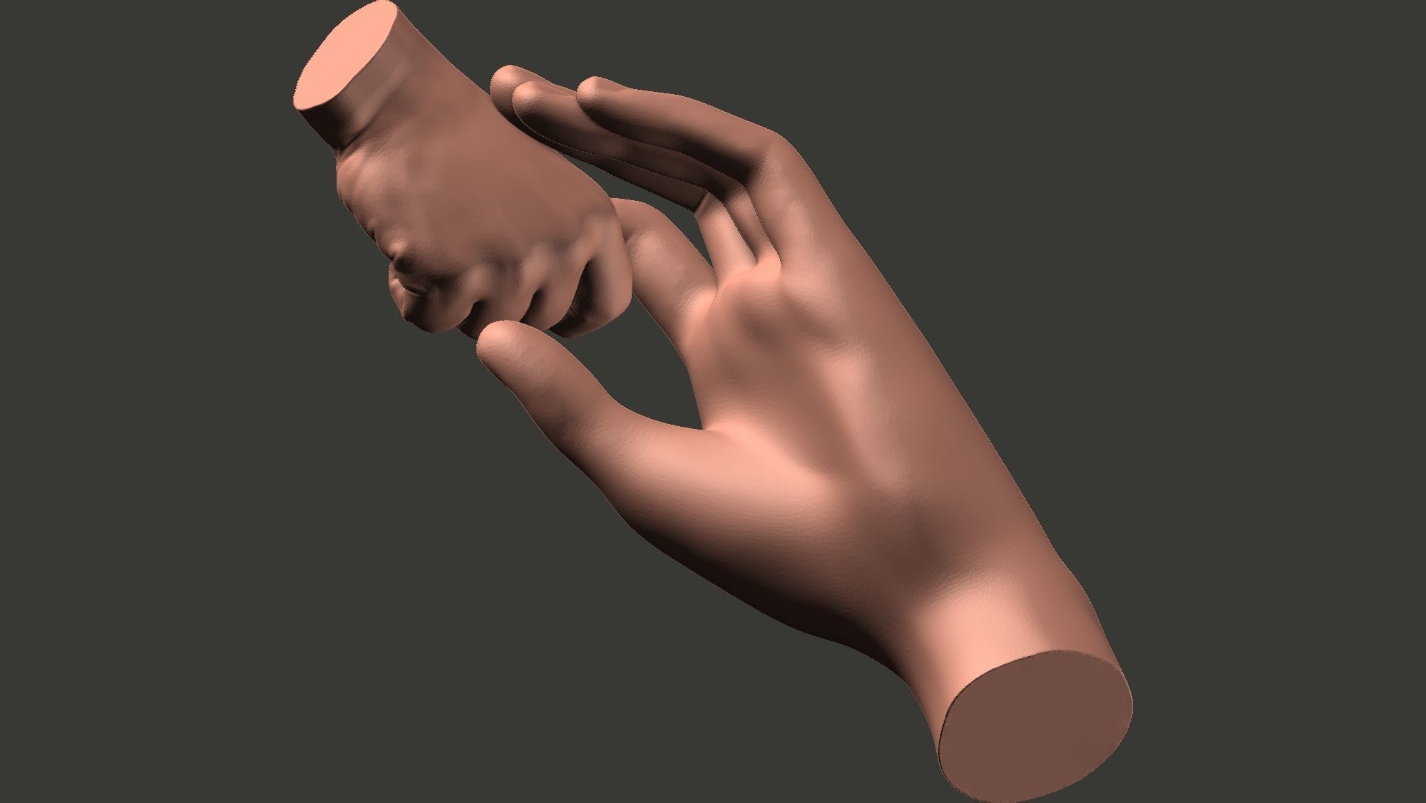 Mother and Baby Hands 3d print model 3D print model_10