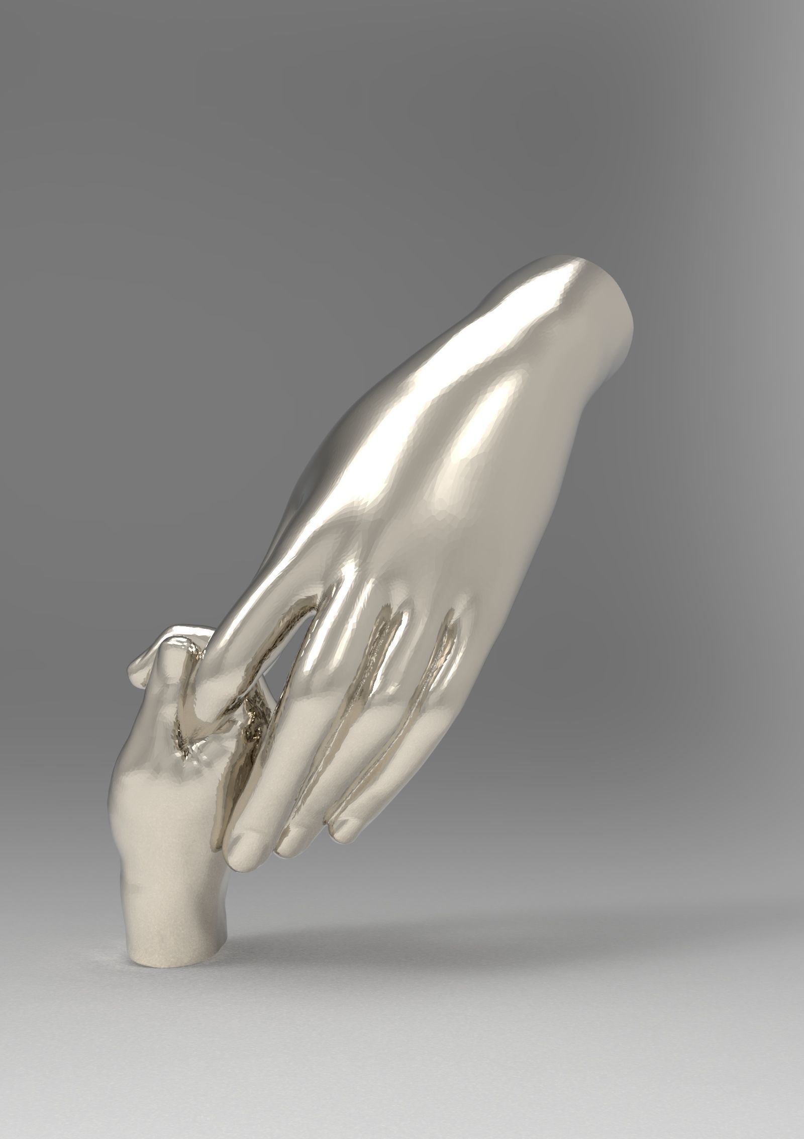 Mother and Baby Hands 3d print model 3D print model_32