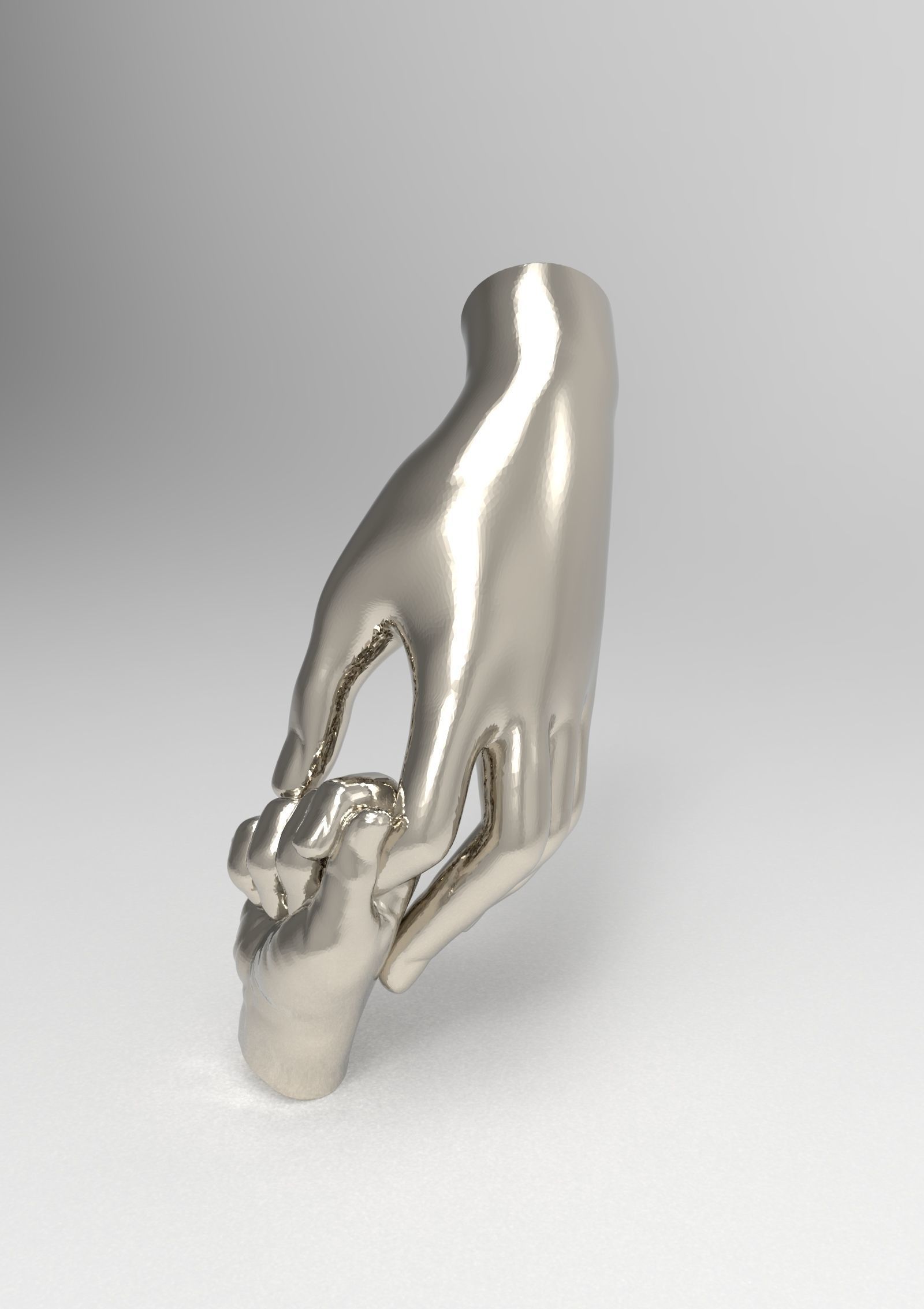 Mother and Baby Hands 3d print model 3D print model_31