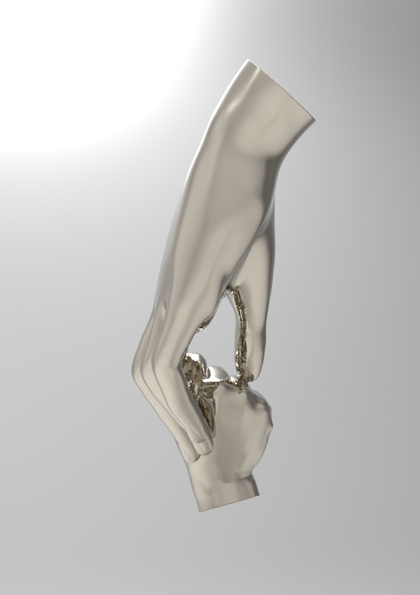 Mother and Baby Hands 3d print model 3D print model_33