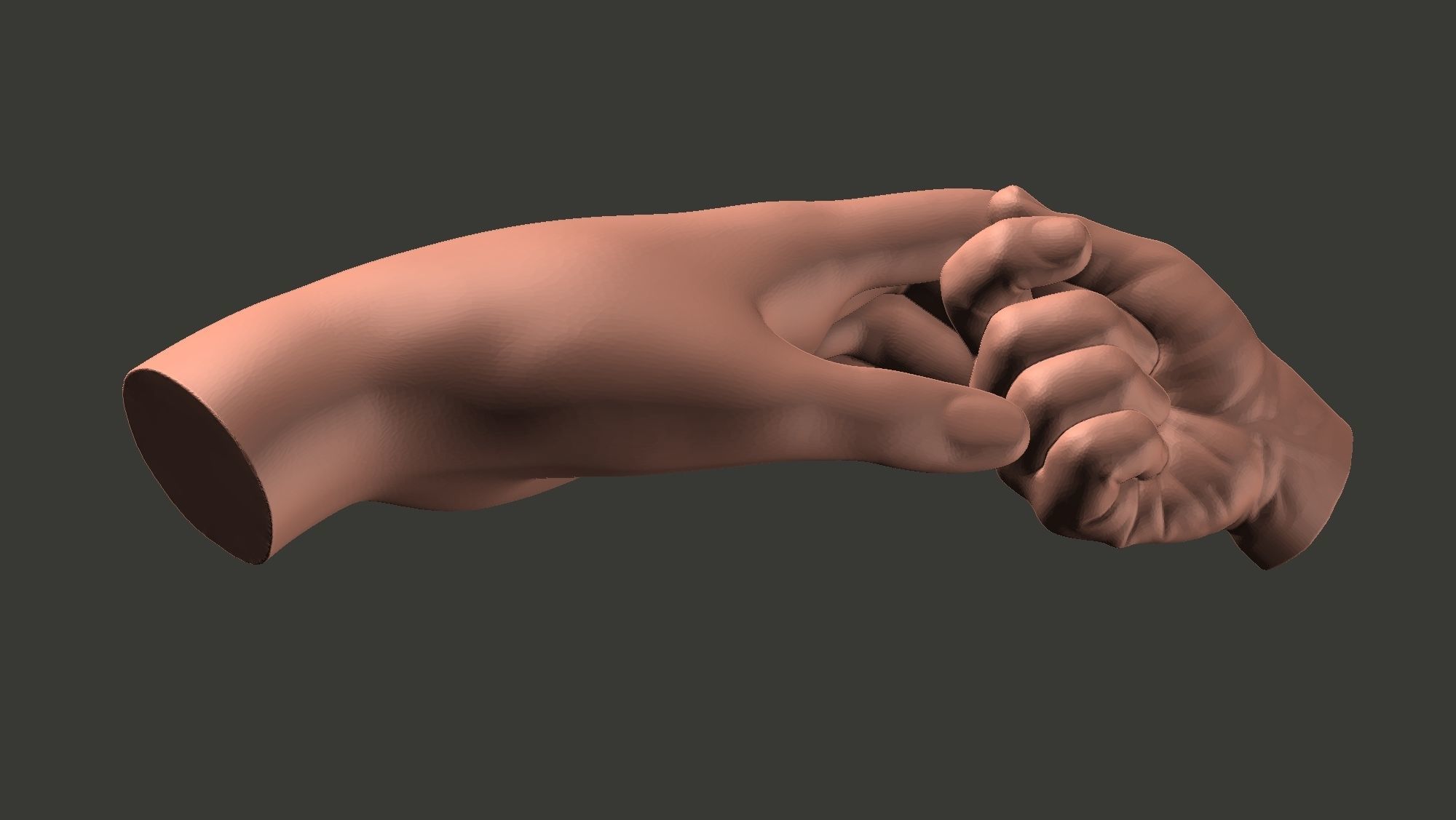 Mother and Baby Hands 3d print model 3D print model_2