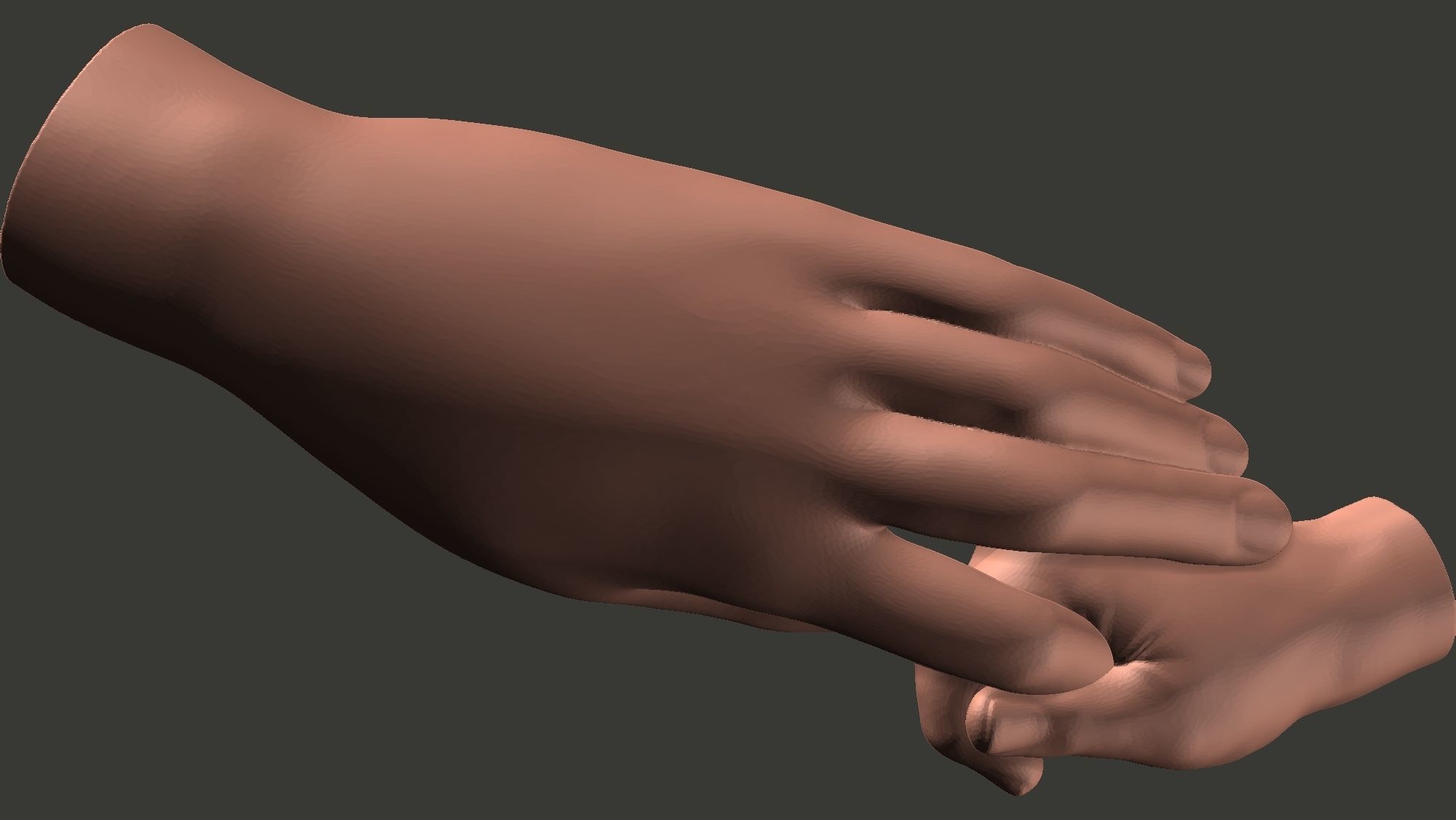 Mother and Baby Hands 3d print model 3D print model_8