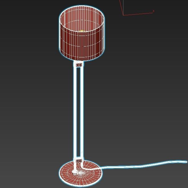 SOPORTE BLACKENED BRASS FLOOR LAMP 3D model_2