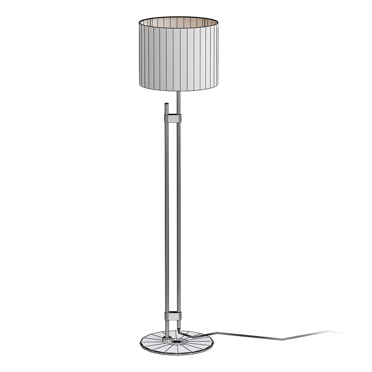 SOPORTE BLACKENED BRASS FLOOR LAMP 3D model_1