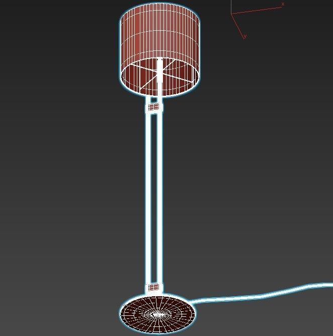 SOPORTE BLACKENED BRASS FLOOR LAMP 3D model_3