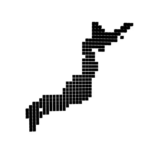 Japan Map Cube Style v1 004