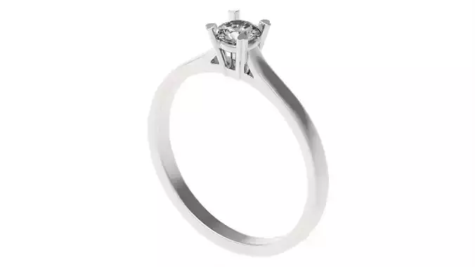 Solitaire Diamond Engagement Ring All Size
