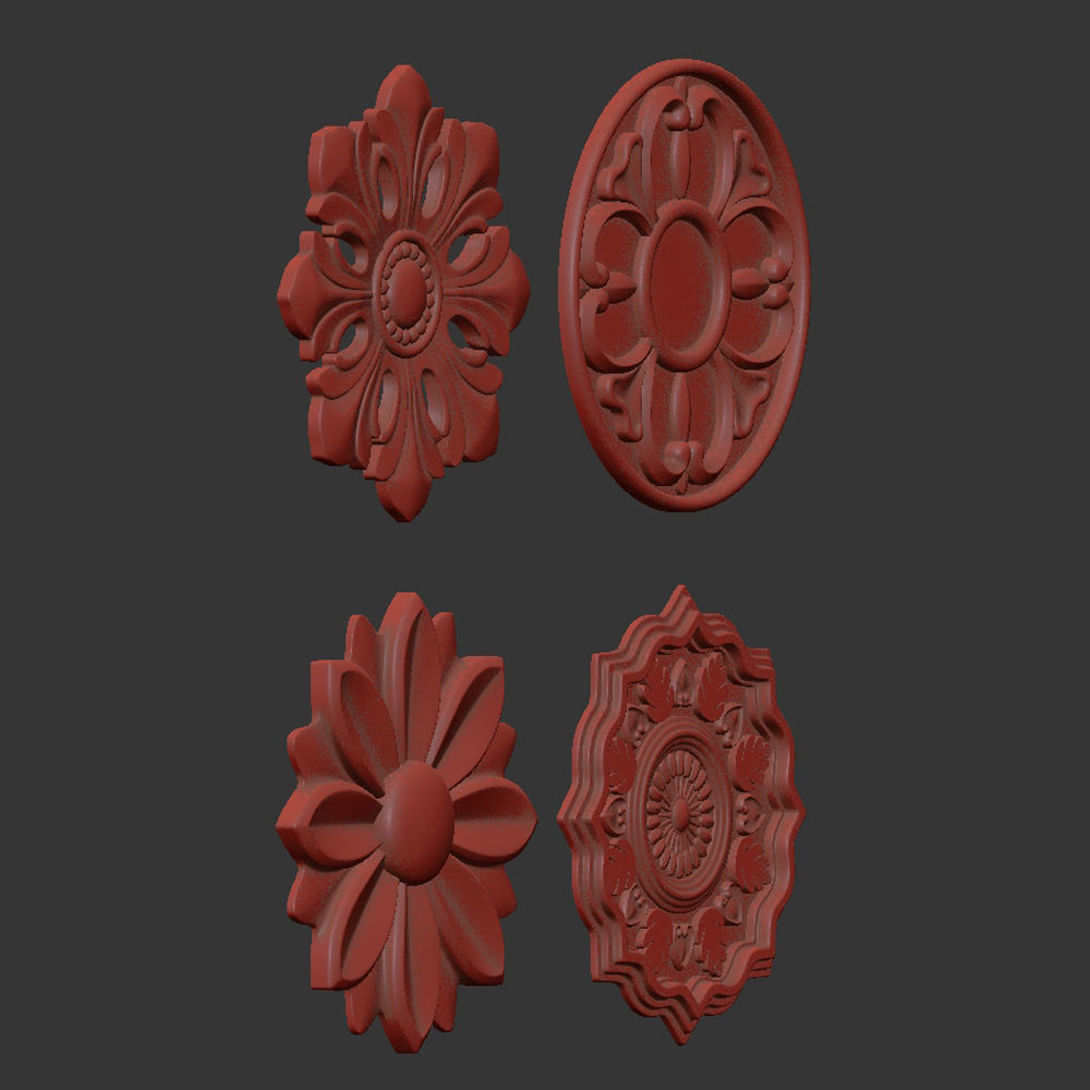 Rosettes 14 3D model_4