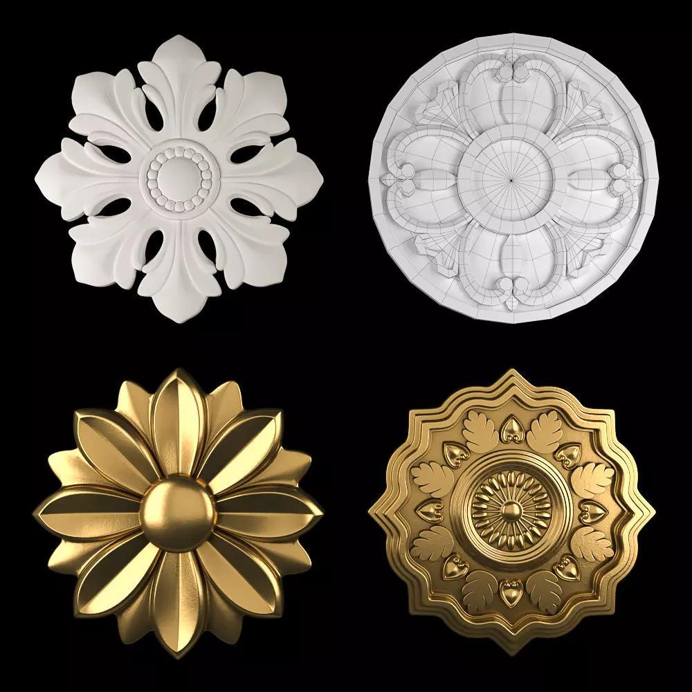 Rosettes 14 3D model_0