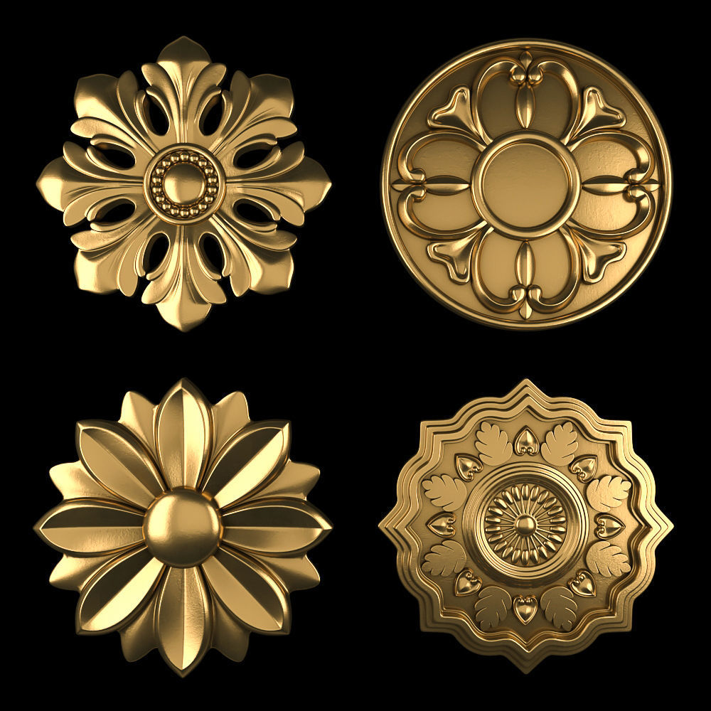 Rosettes 14 3D model_2