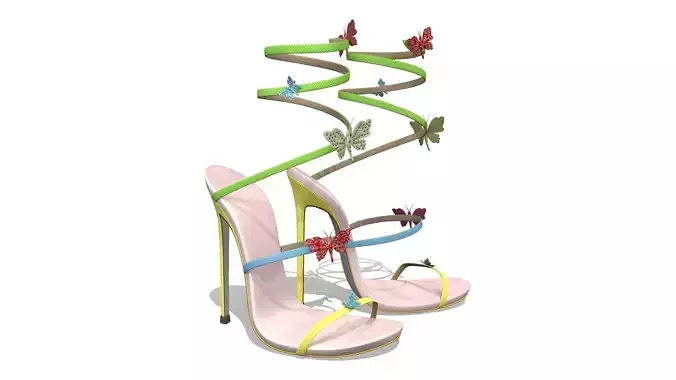 Butterfly High Heels