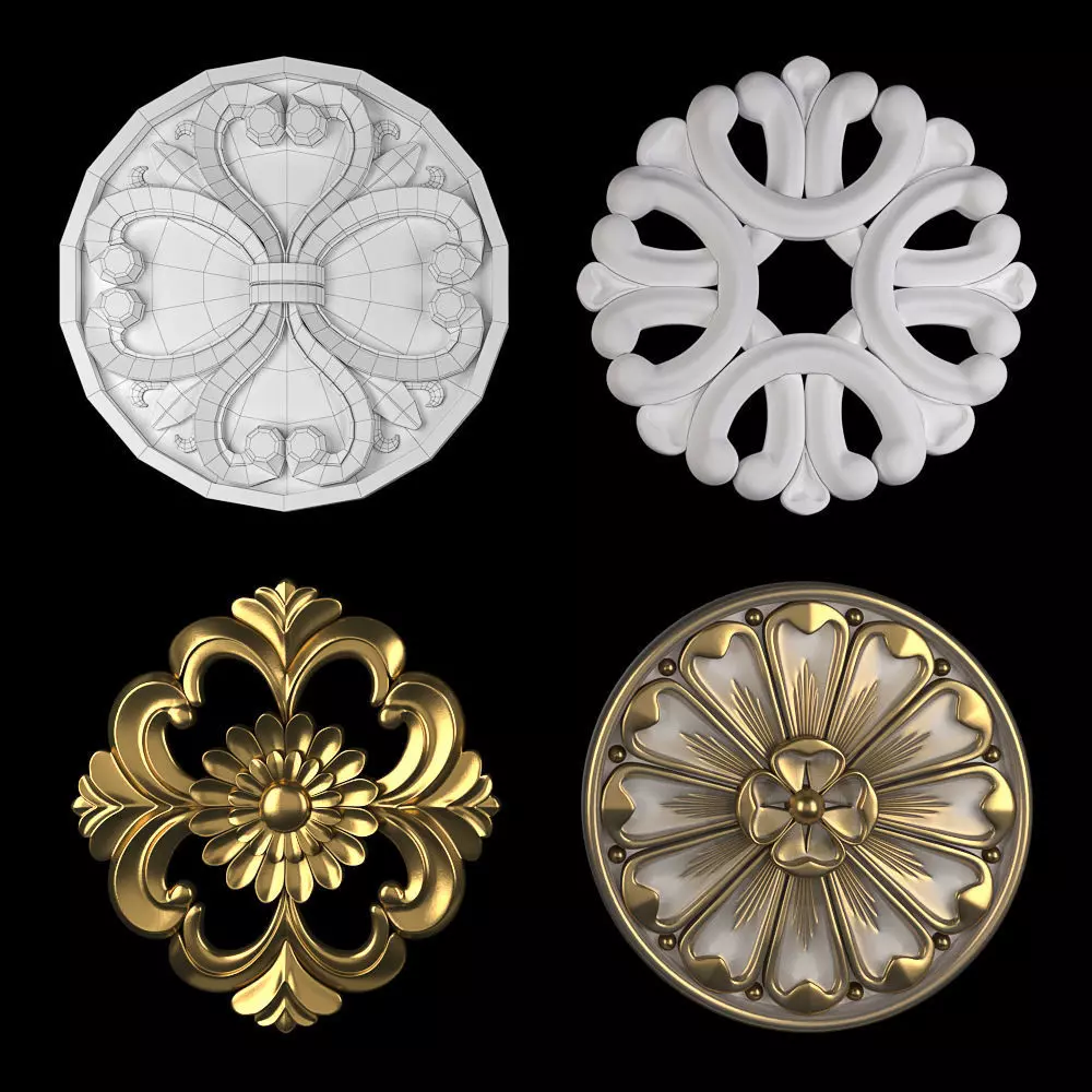 Rosettes 15 3D model_0