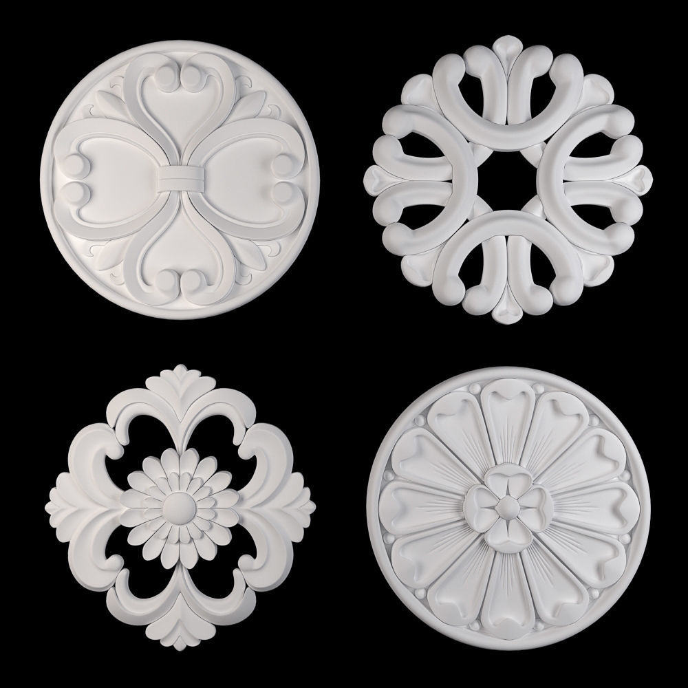 Rosettes 15 3D model_3