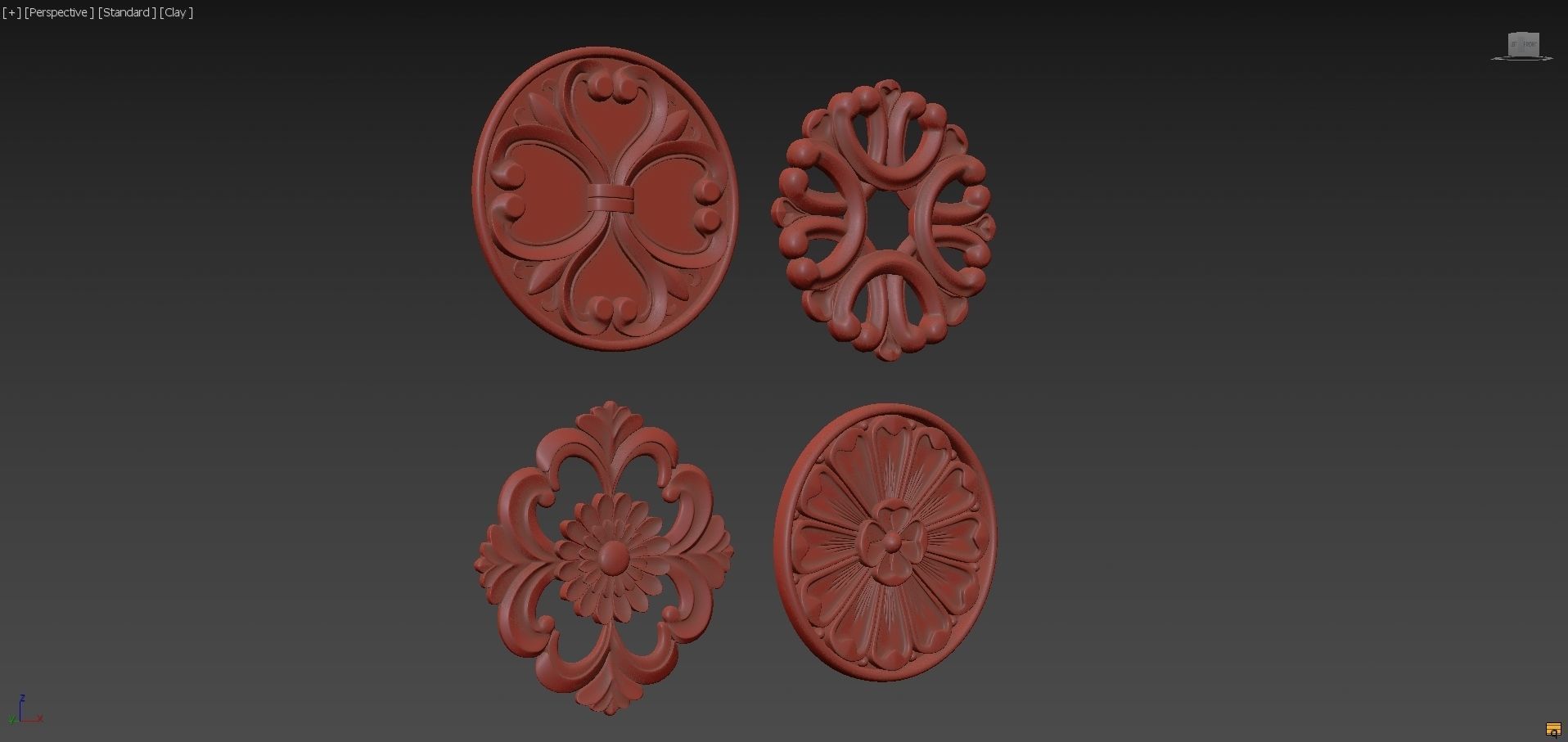 Rosettes 15 3D model_5