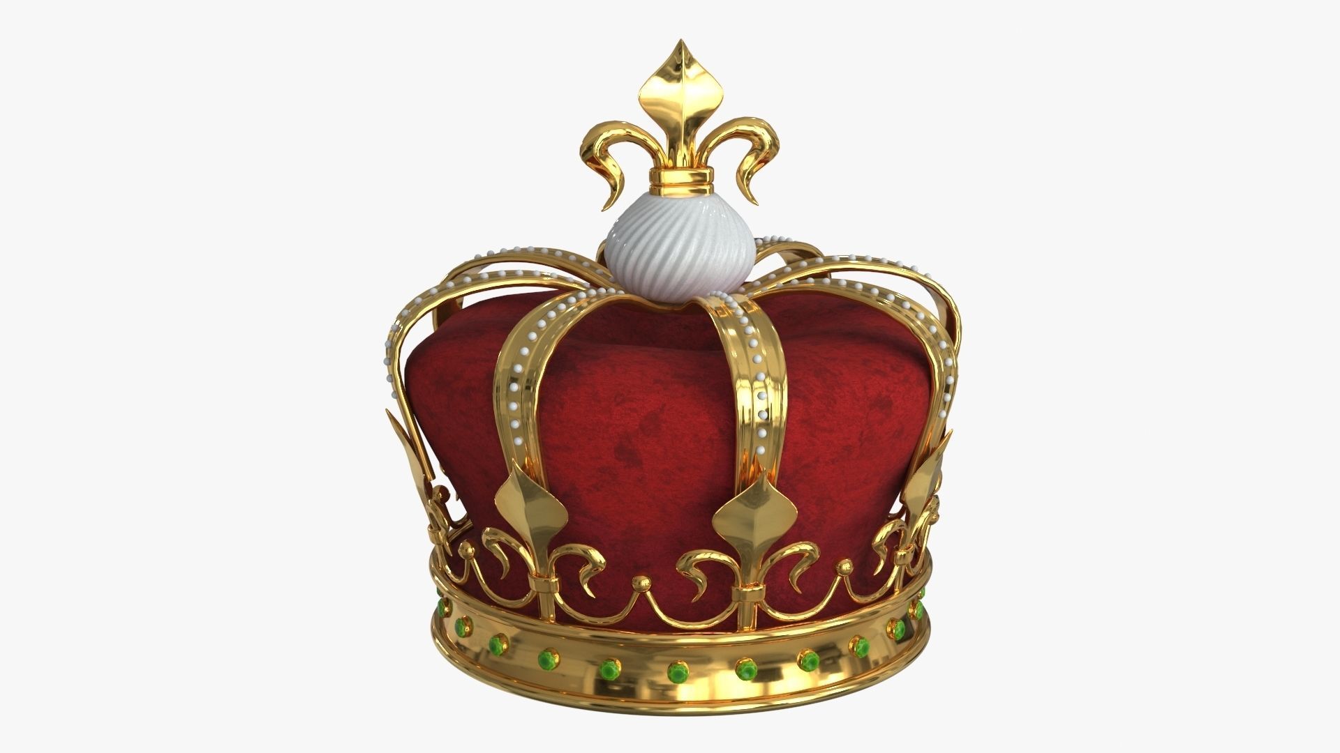 Royal Crown v1 Low-poly 3D model_10