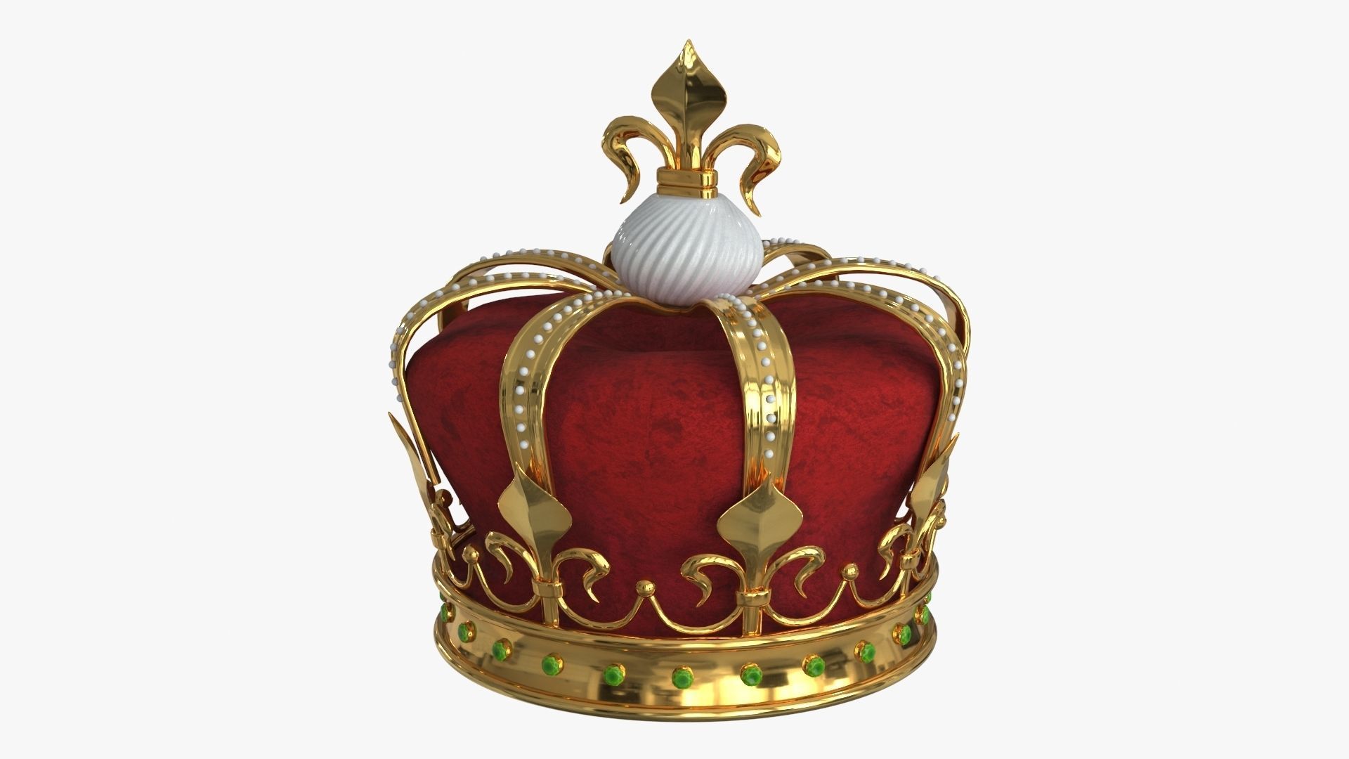 Royal Crown v1 Low-poly 3D model_9