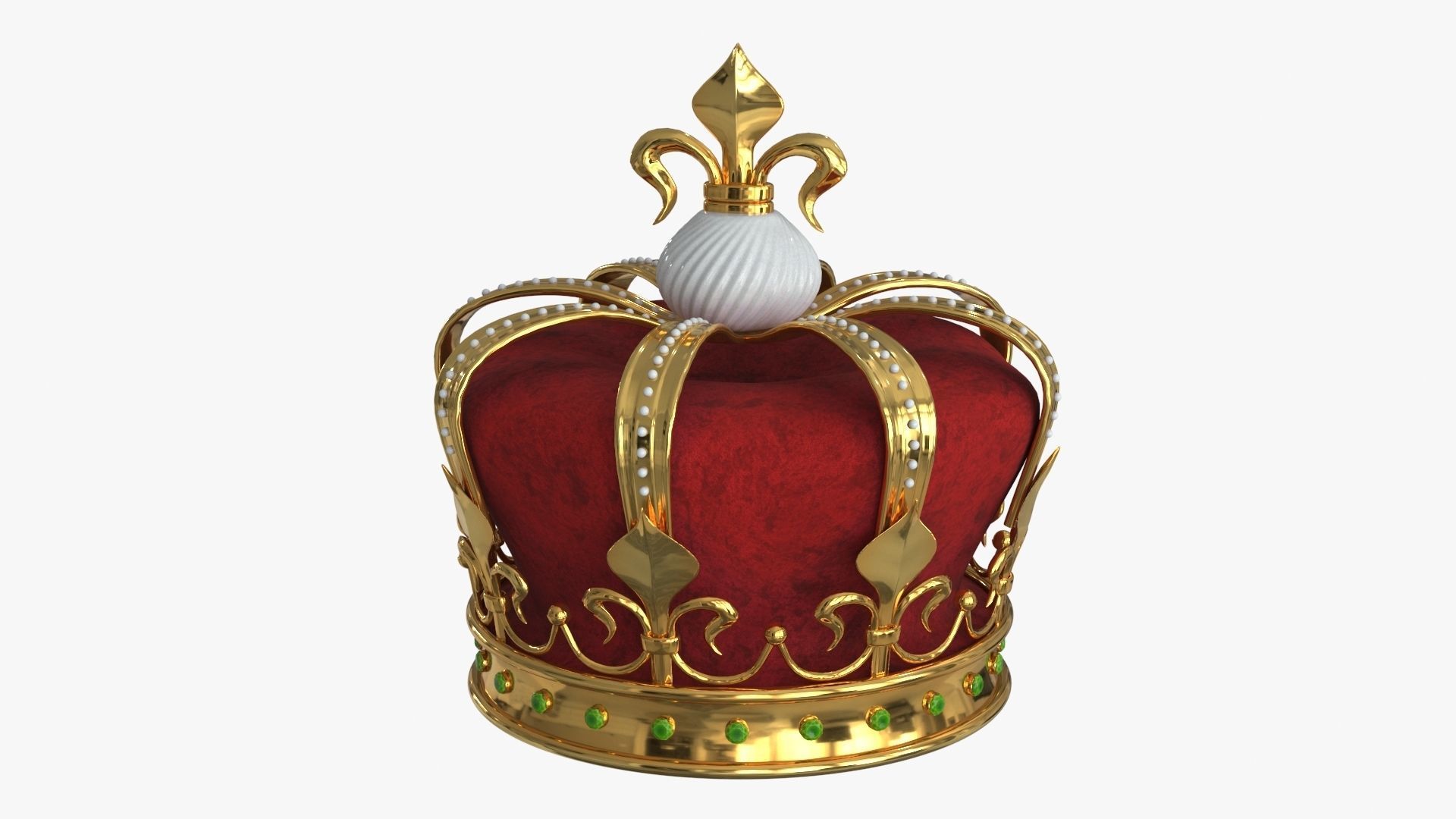 Royal Crown v1 Low-poly 3D model_3