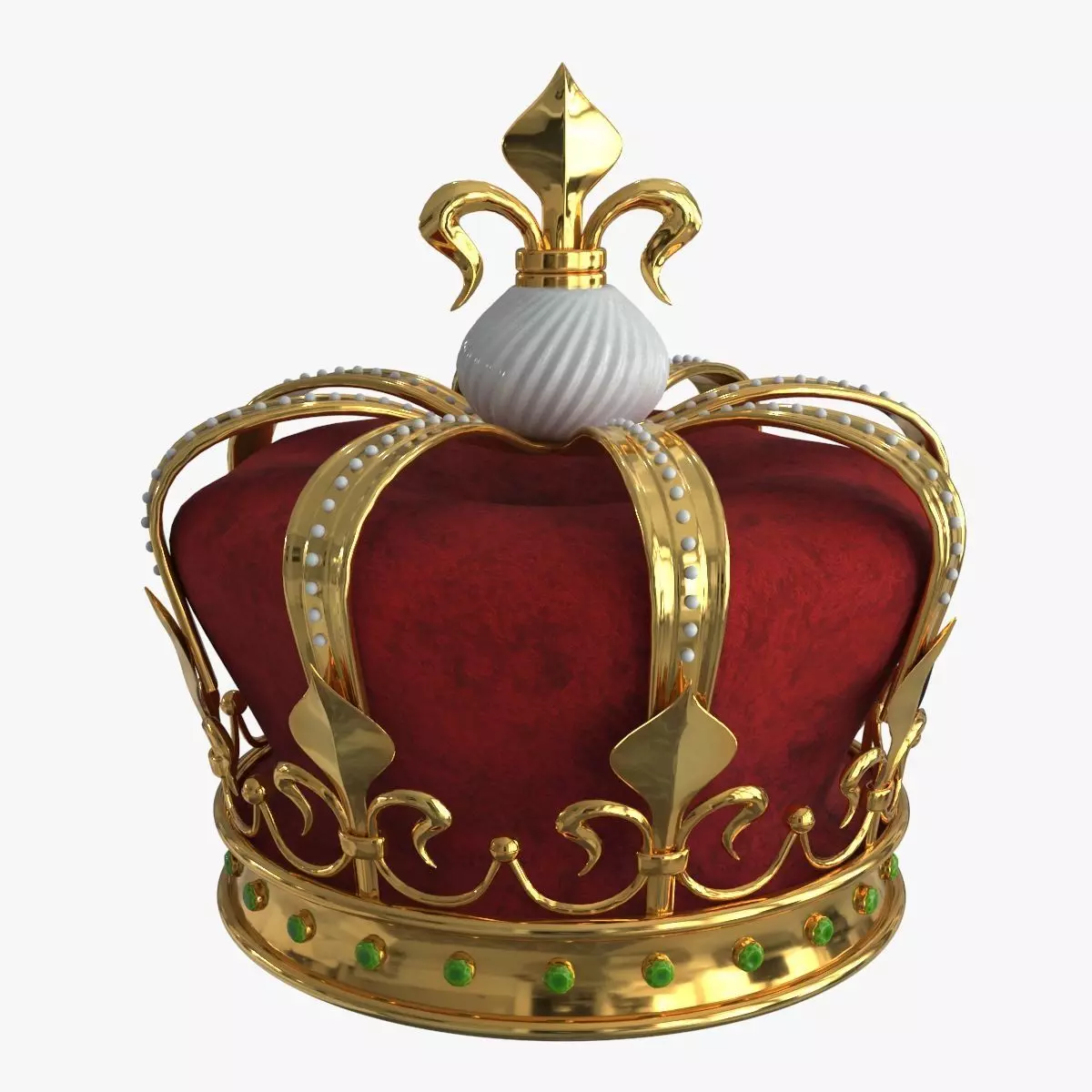 Royal Crown v1 Low-poly 3D model_0