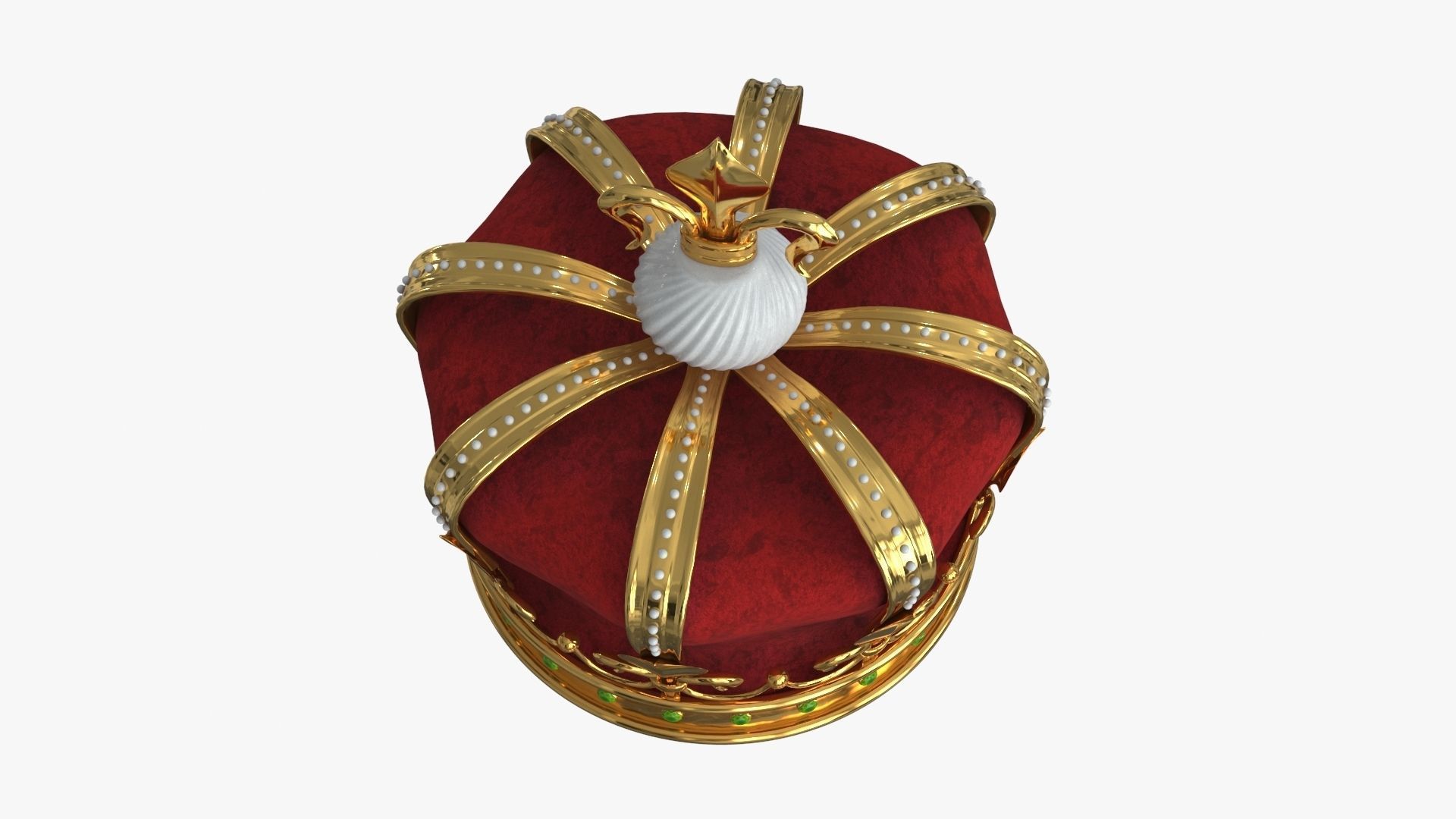 Royal Crown v1 Low-poly 3D model_4