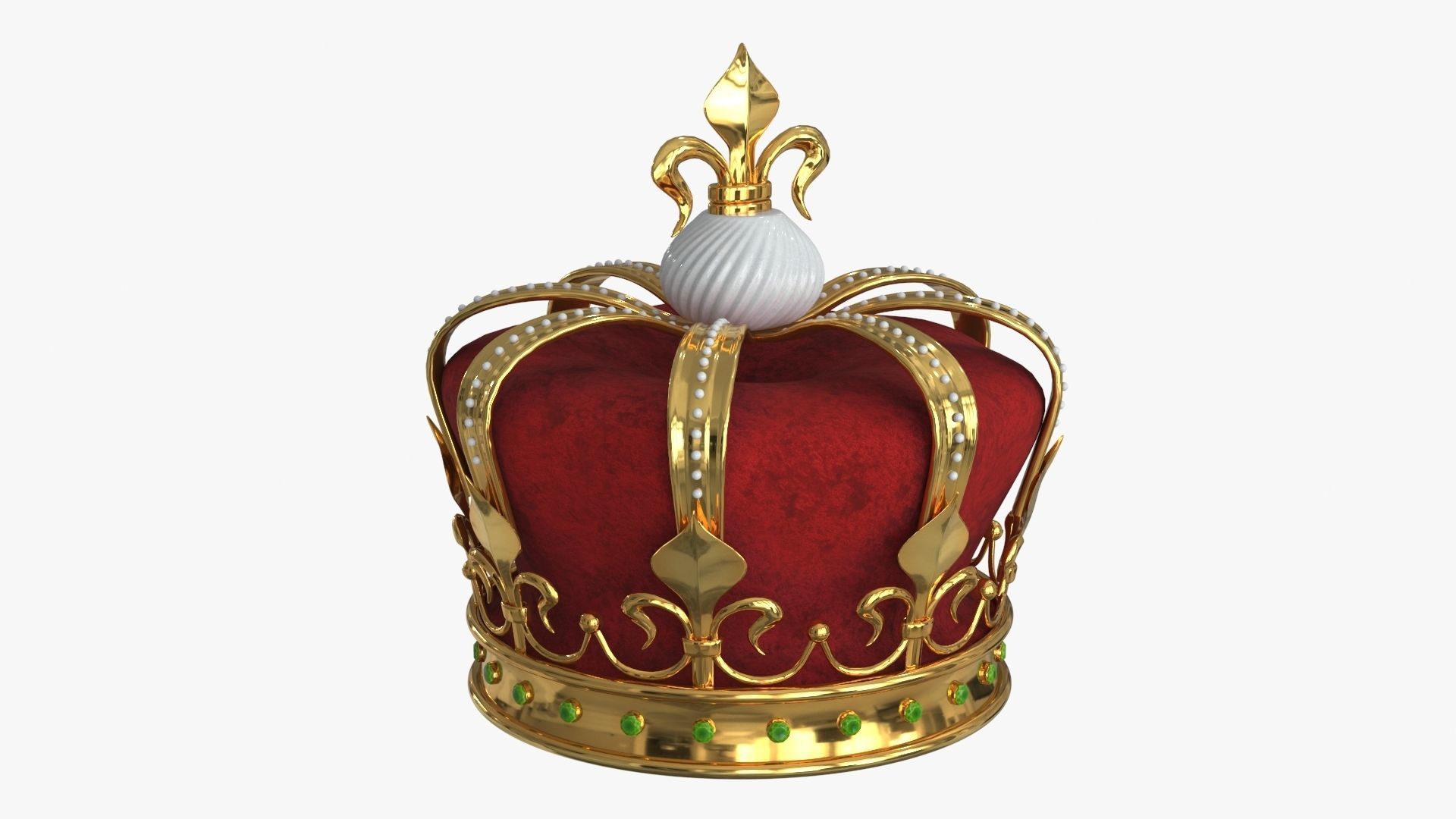 Royal Crown v1 Low-poly 3D model_7