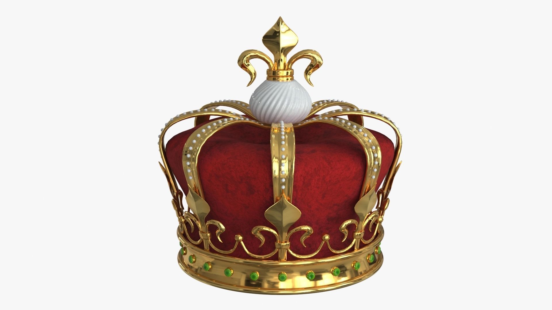 Royal Crown v1 Low-poly 3D model_6