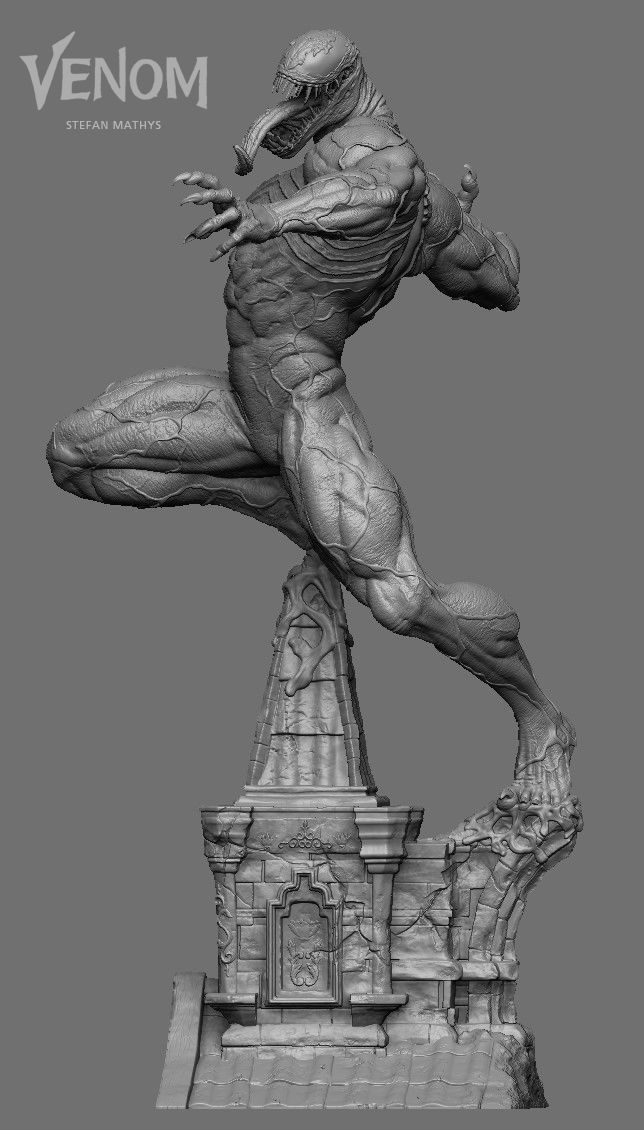 Venom 3D Printing Statue 3D print model_11