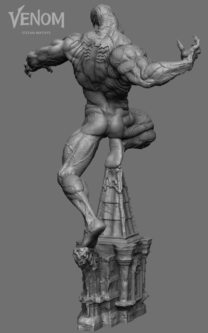 Venom 3D Printing Statue 3D print model_14