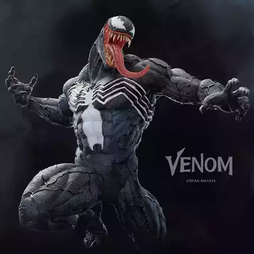Venom 3D Printing Statue 3D print model