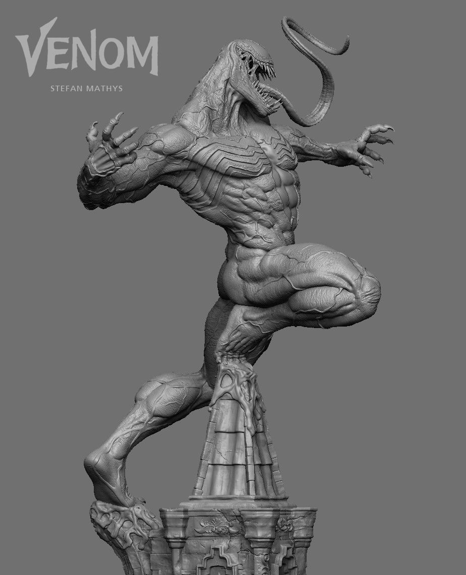 Venom 3D Printing Statue 3D print model_10