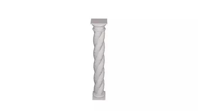 Spiral column 3D model