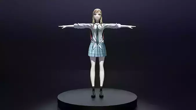 Marin Kitagawa 3D Model Game ready